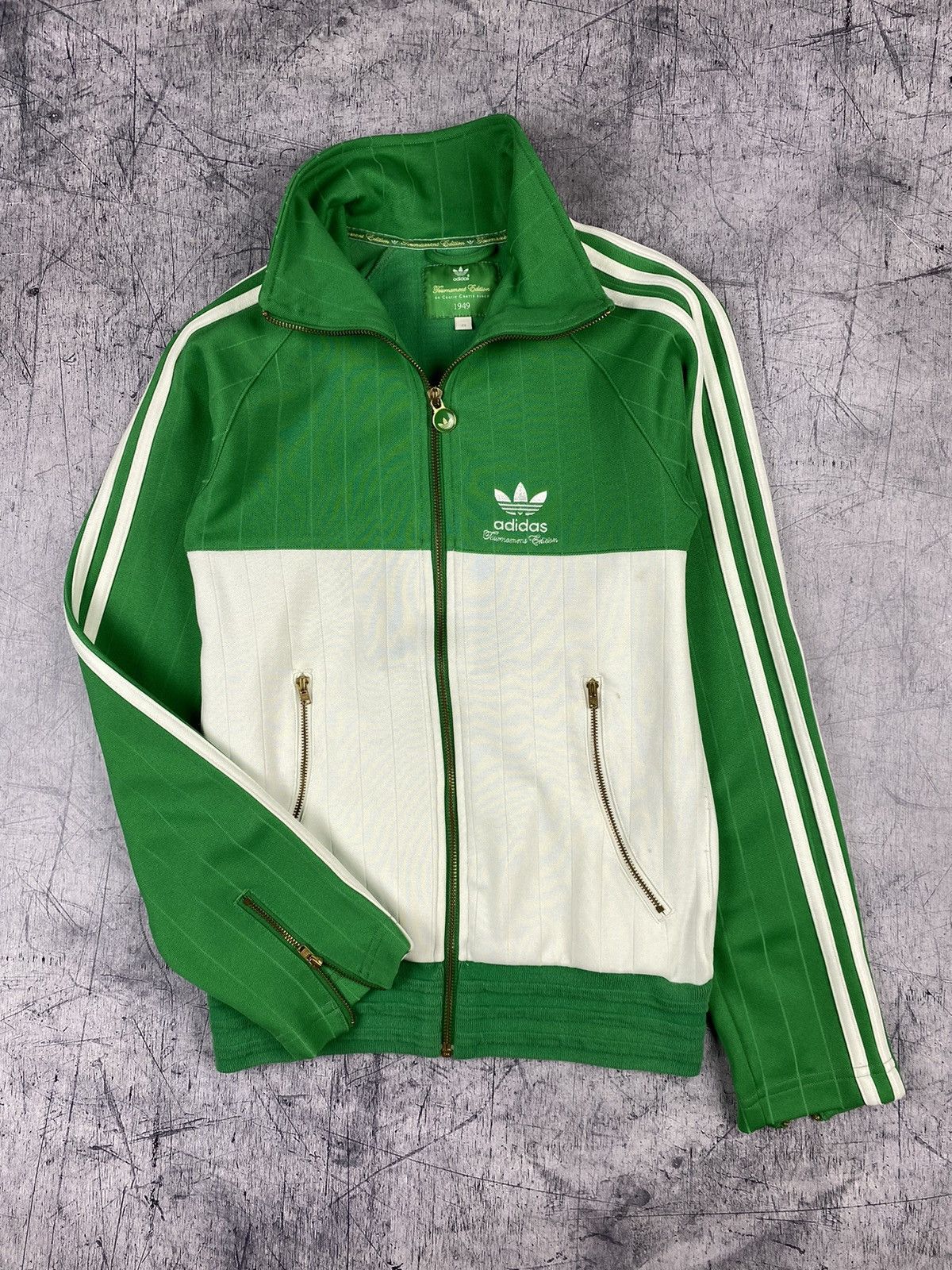 Adidas × Vintage Vintage Adidas Tournament Edition Zip Up Jumper Jacket Size US XS / EU 42 / 0 - 2 Thumbnail