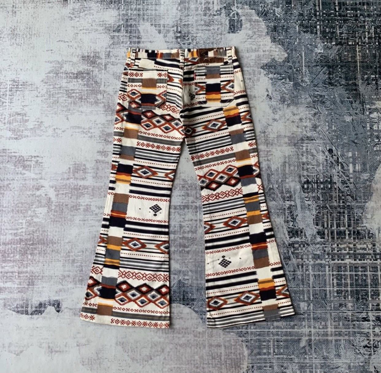 Edwin BELL BOTTOM🔥Very Rare Archival EDWIN NAVAJO JEANS F9 Size US 27 - 11 Thumbnail