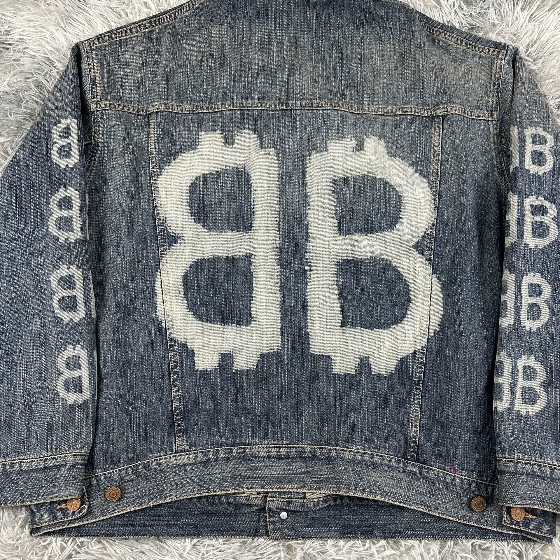 Balenciaga balenciaga double b logo denim jacket Size US M / EU 48-50 / 2 - 8 Thumbnail