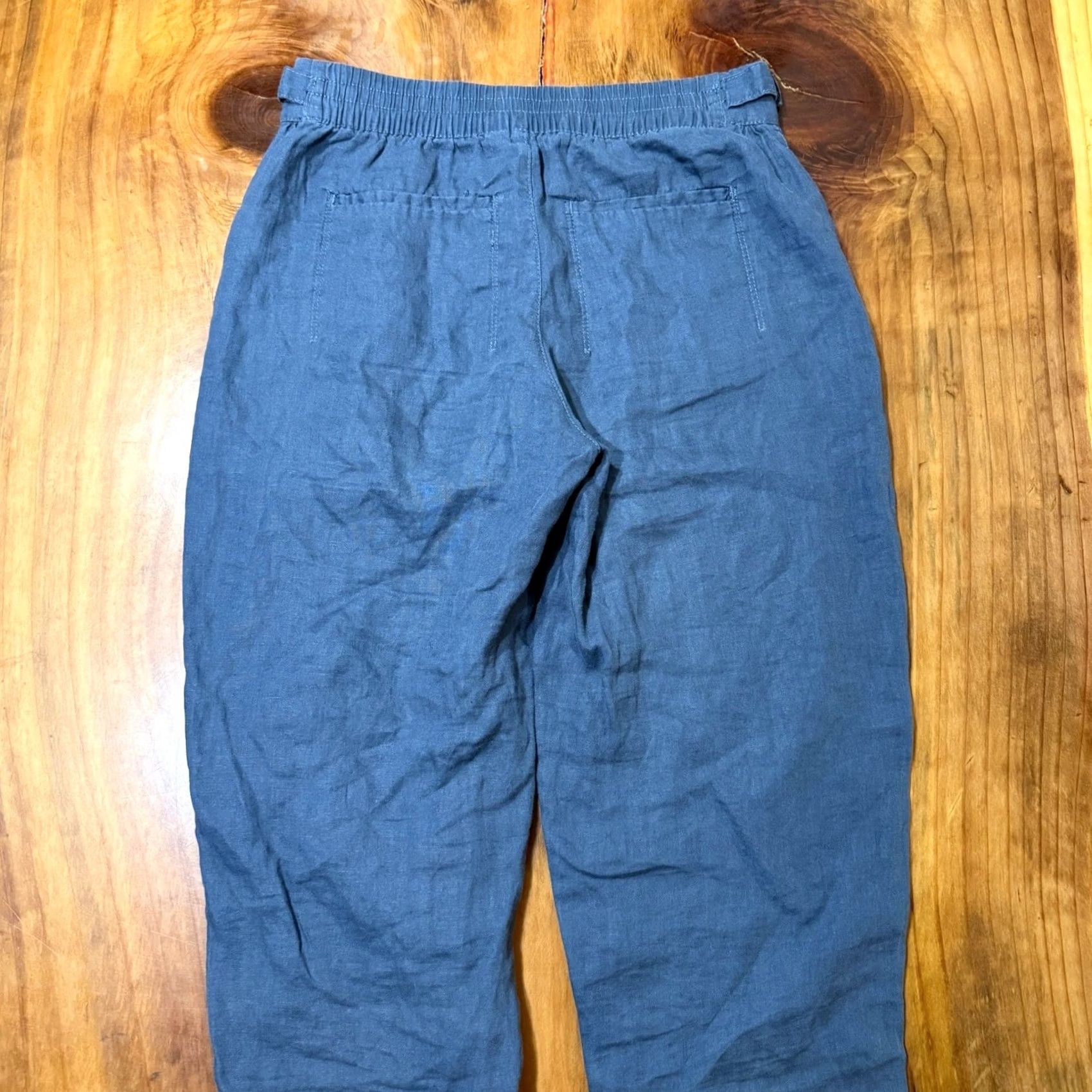 Athleta VINTAGE Athleta Women's Voyager Linen pants 6 Casual Beach 586941 V3-27 Size 29" - 7 Thumbnail