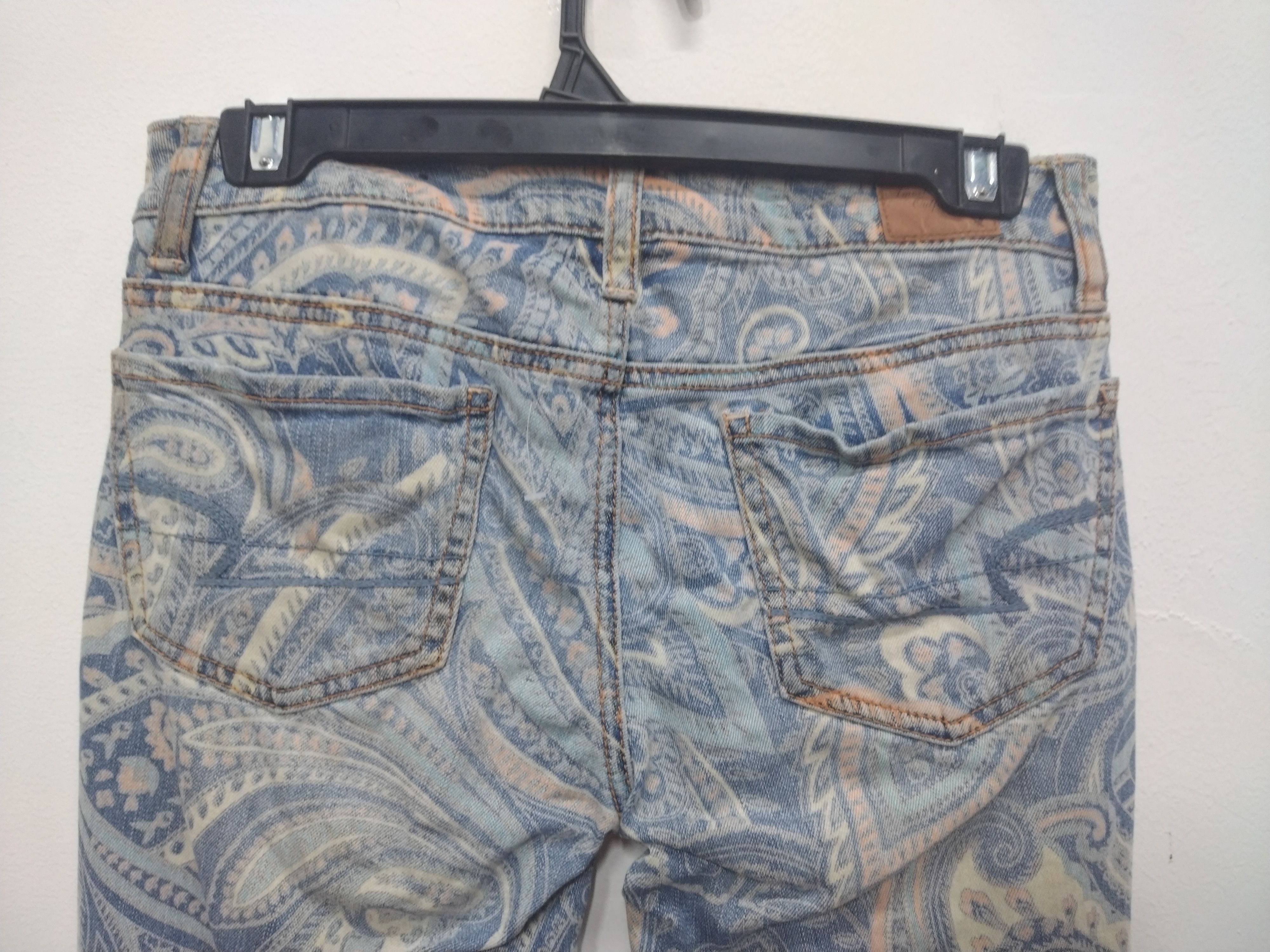 American Eagle Outfitters Paisley American eagle super stretch jegging fit jeans Size 29" - 11 Thumbnail