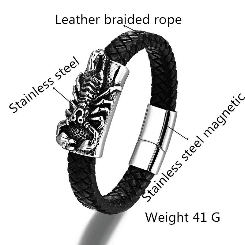 Other Skull Scorpion Stainless Steel Bracelet Size ONE SIZE - 3 Thumbnail