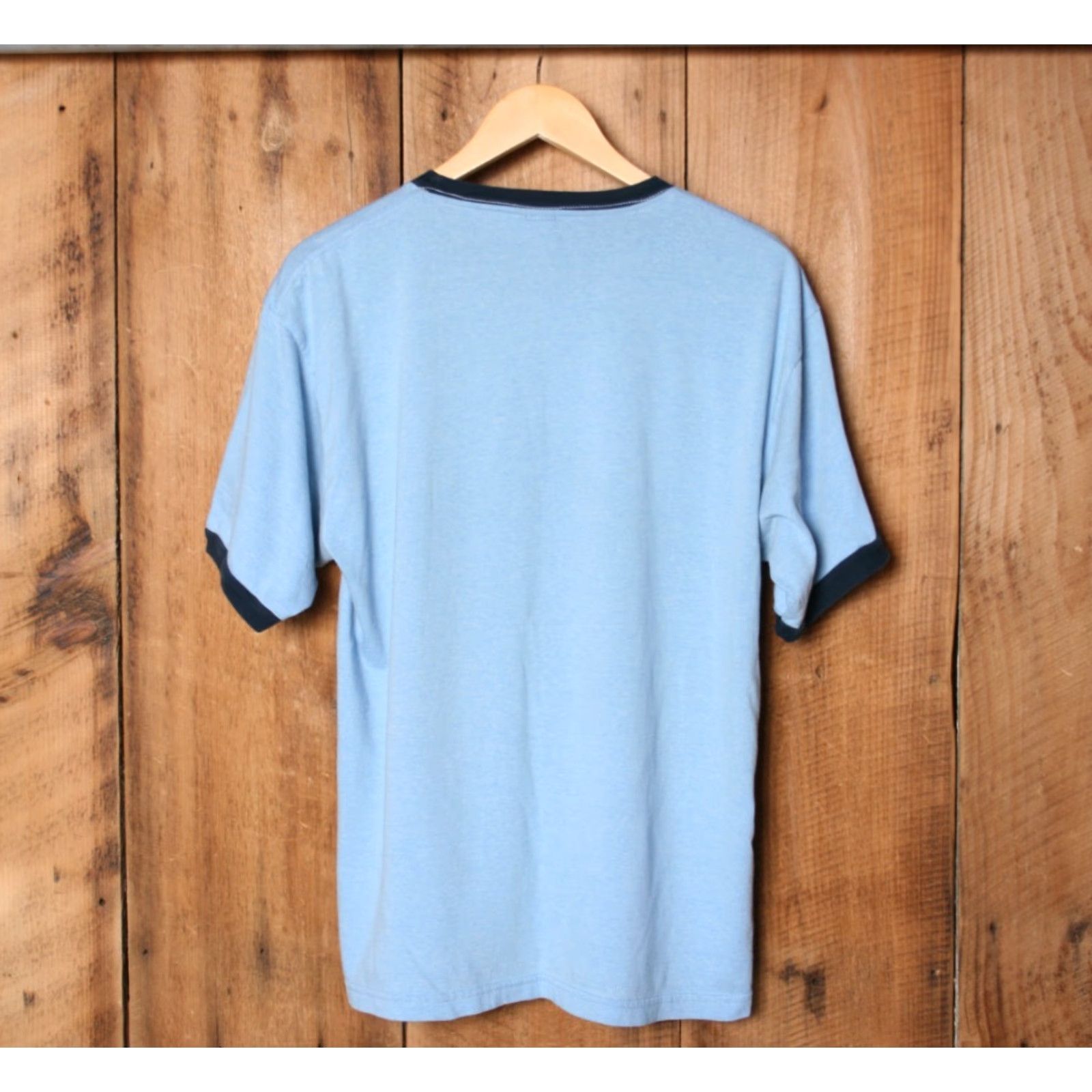 Vintage VINTAGE The Simpsons Shirt 70's Groove Shooting Star Graphic Ringer T-Shirt Sz. L Men Blue 2000-2009 XS? Wait—cannot add. Size US L / EU 52-54 / 3 - 4 Thumbnail