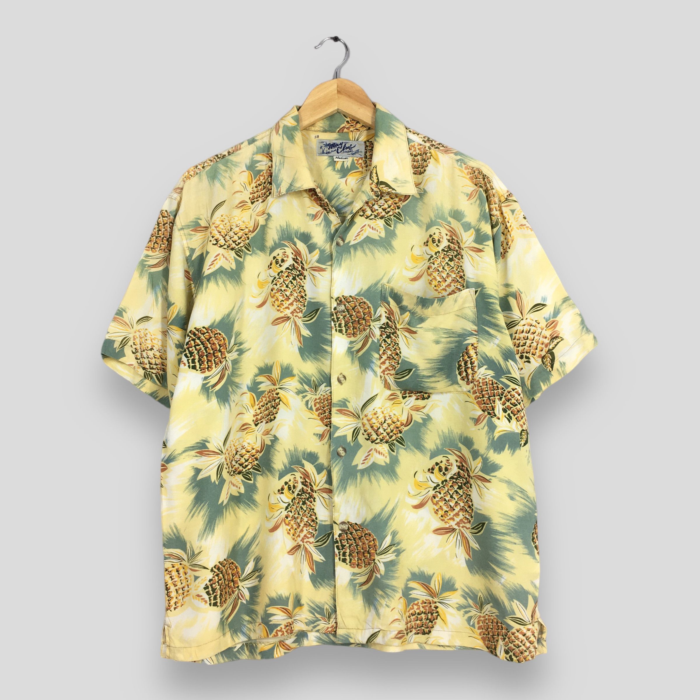 Life's a Beach Vintage Hawaiian Pineapples Aloha Tropical Shirt Medium Size US M / EU 48-50 / 2 - 1 Thumbnail
