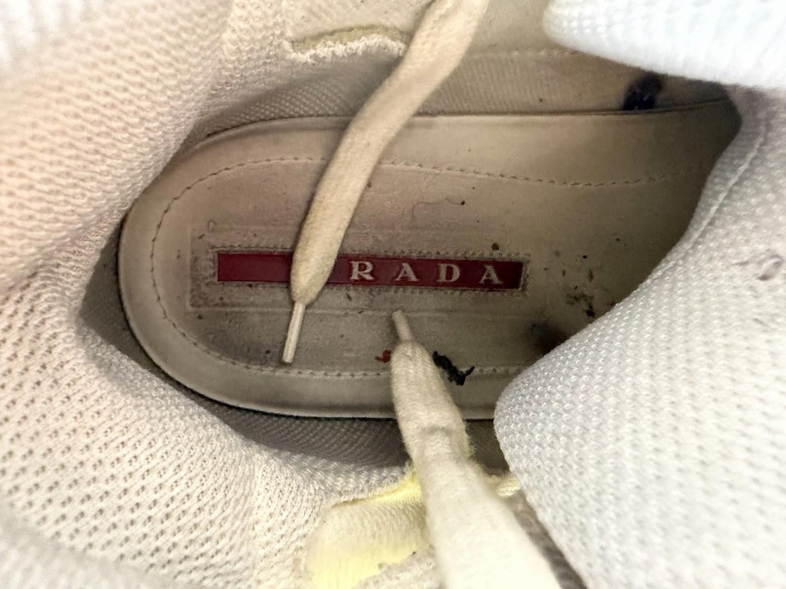 Prada Prada America’s Cup High Top Sneakers Red Silver Patent SZ 9 Size US 9 / EU 42 - 7 Thumbnail
