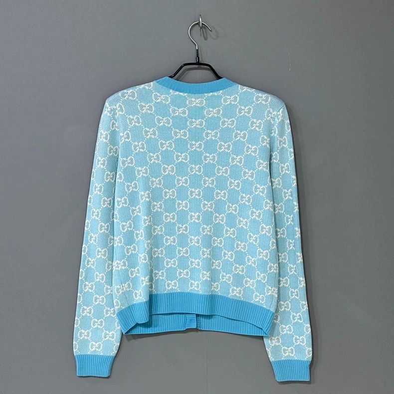 Gucci Gucci Blue full-print gold buckle knit 2506-Nextarrow Size M / US 6-8 / IT 42-44 - 4 Thumbnail