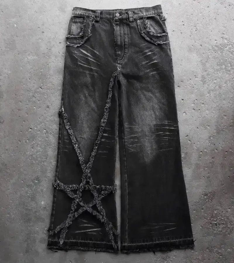 Japanese Brand Streetwear Y2K Gothic Baggy Jeans Size US 32 / EU 48 - 1 Thumbnail