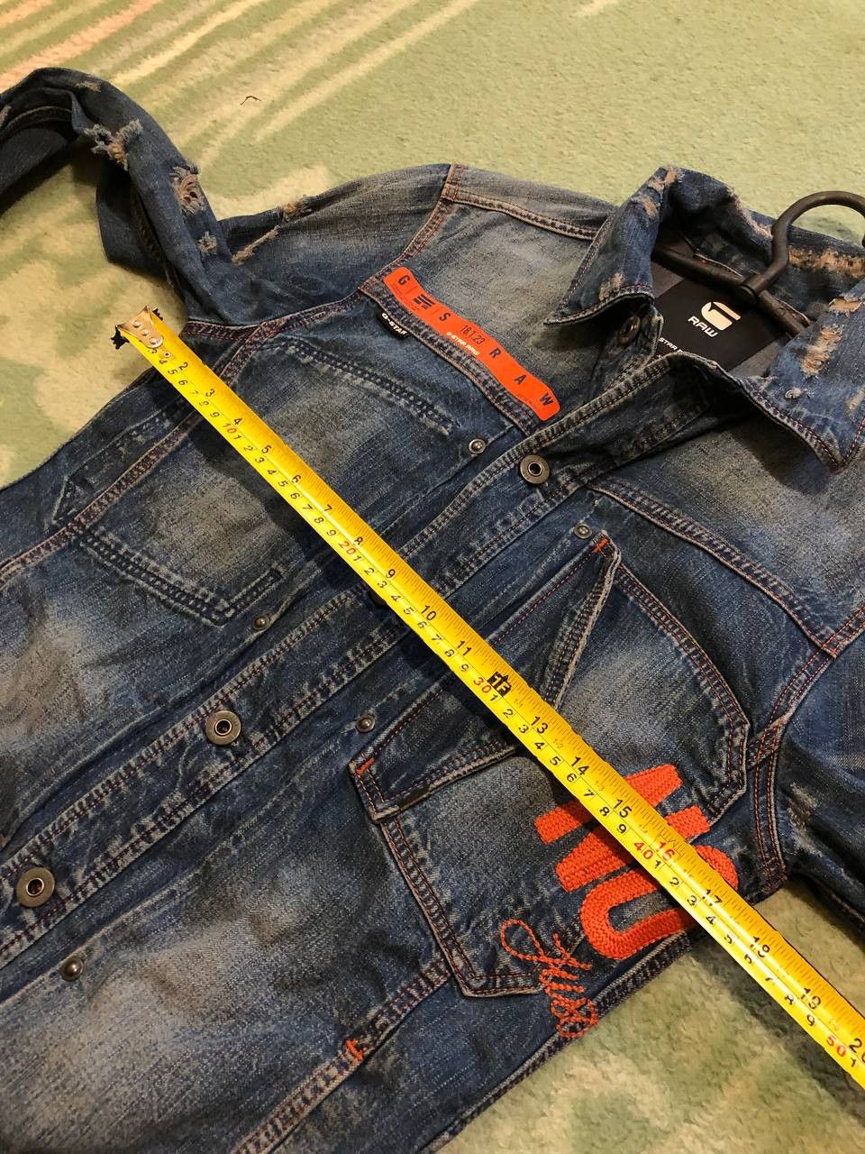 G-Star vintage jacket denim blue Y2K G-Star Raw logo Streetwear Size US XS / EU 42 / 0 - 18 Thumbnail