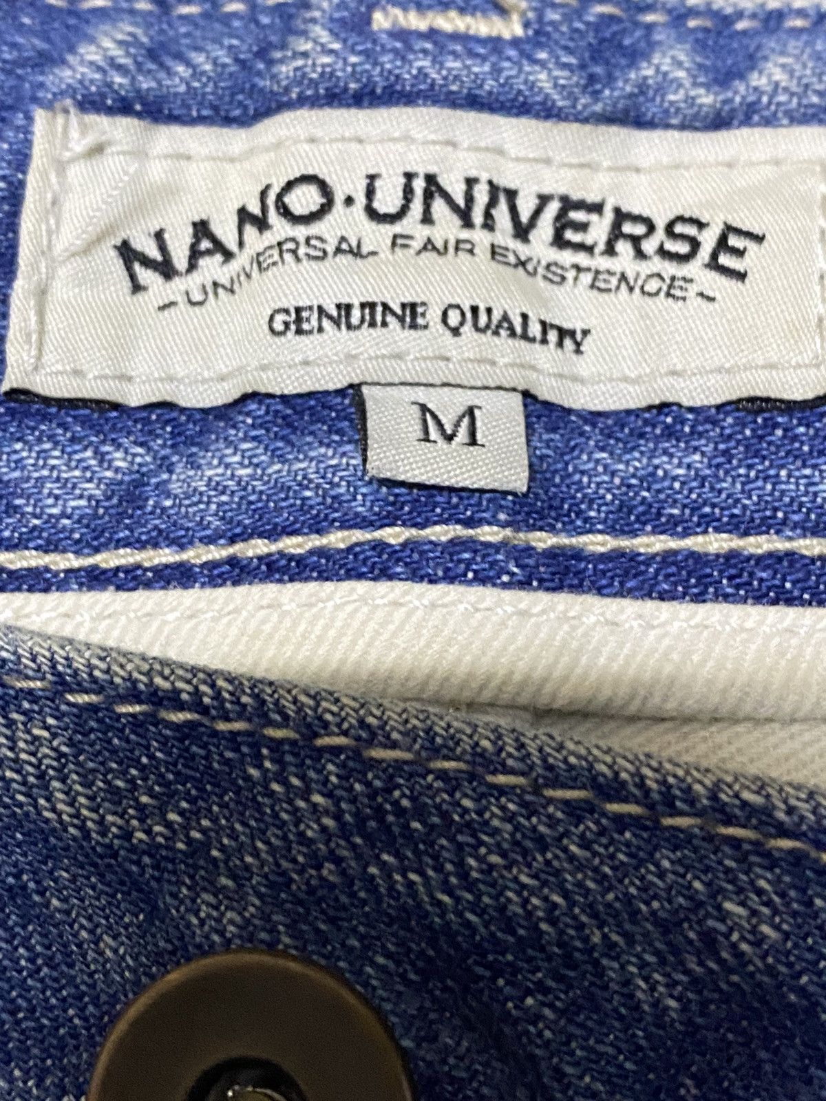 Japanese Brand Vintage Japan Nano Universe Dirty Mud Wash Distressed Jeans Size US 32 / EU 48 - 13 Thumbnail