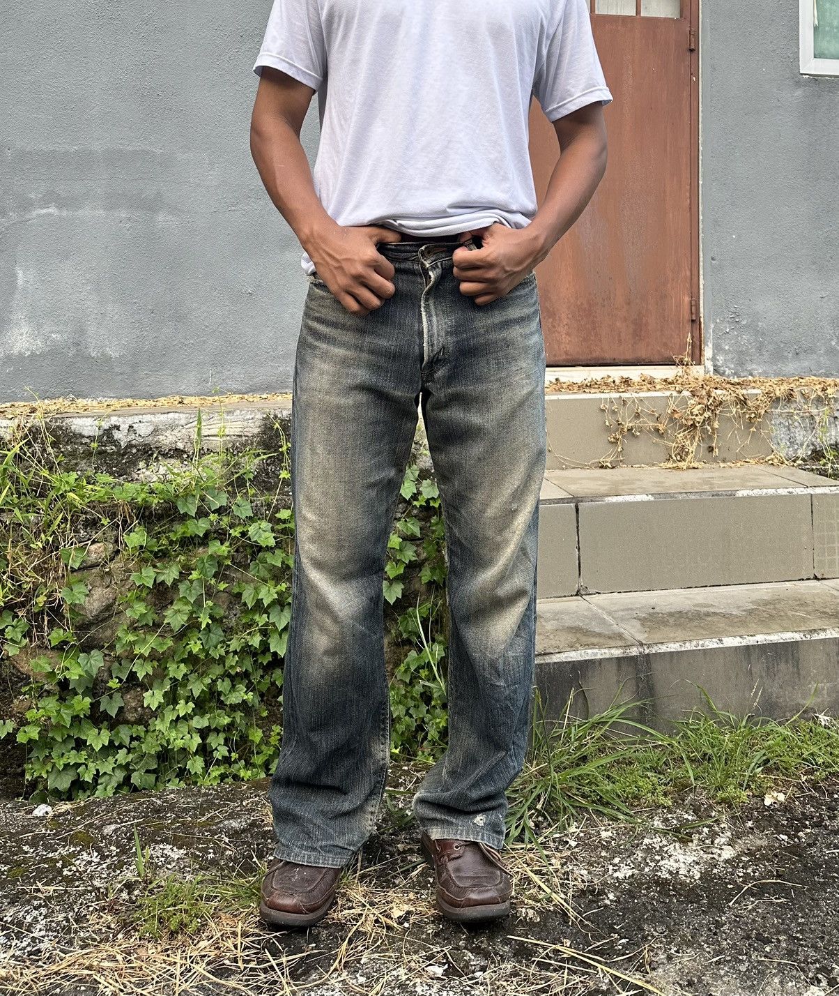 Edwin 👹Vintage THRASHED EDWIN 505 Baggy Jeans Size US 28 / EU 44 - 6 Thumbnail