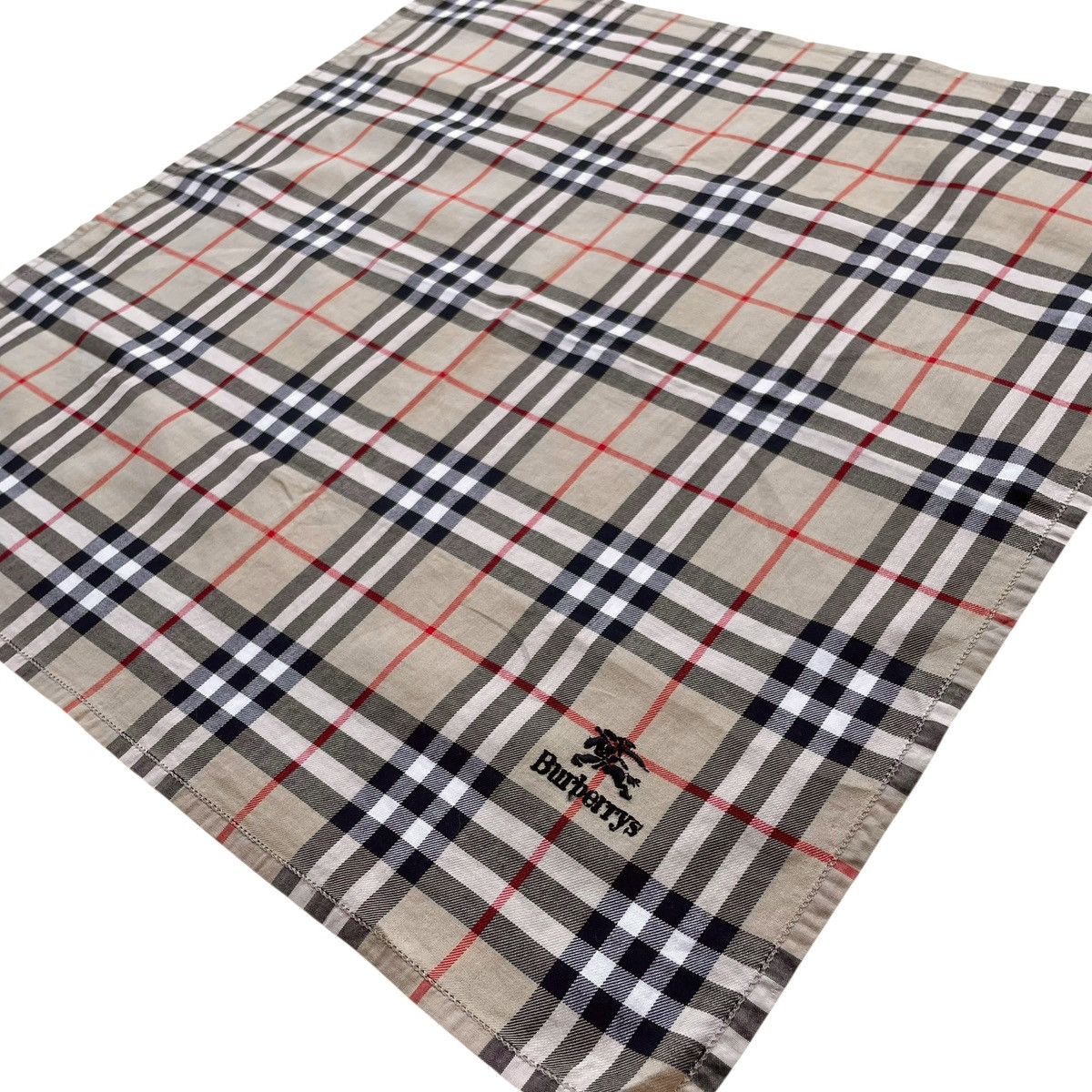 Burberry × Designer × Vintage Burberry London Classic Nova Check Handkerchief Size ONE SIZE - 2 Thumbnail