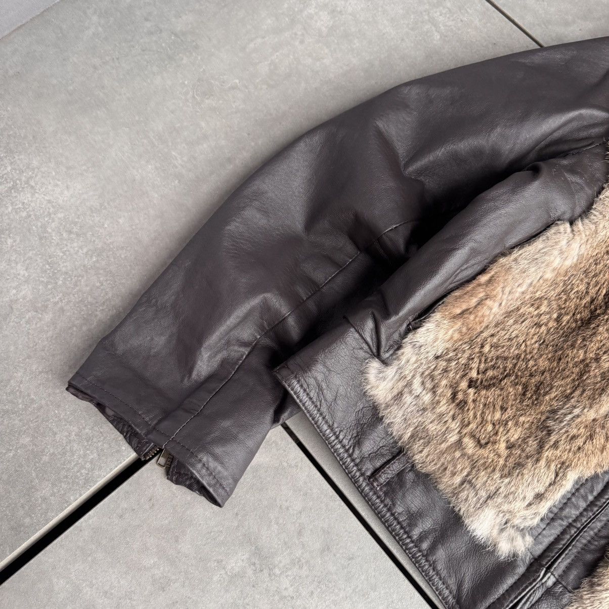 If Six Was Nine Morgan De Toi Leather Fur Jacket Rare Retro Avant Garde Size US S / EU 44-46 / 1 - 8 Thumbnail