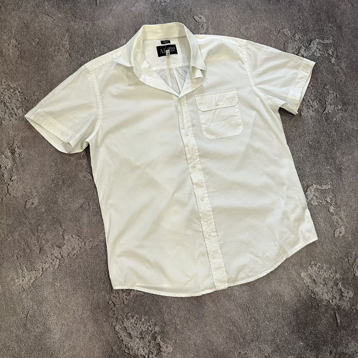 Armani Armani Jeans Short Sleeve Shirt Size M-L Size US M / EU 48-50 / 2 - 2 Thumbnail