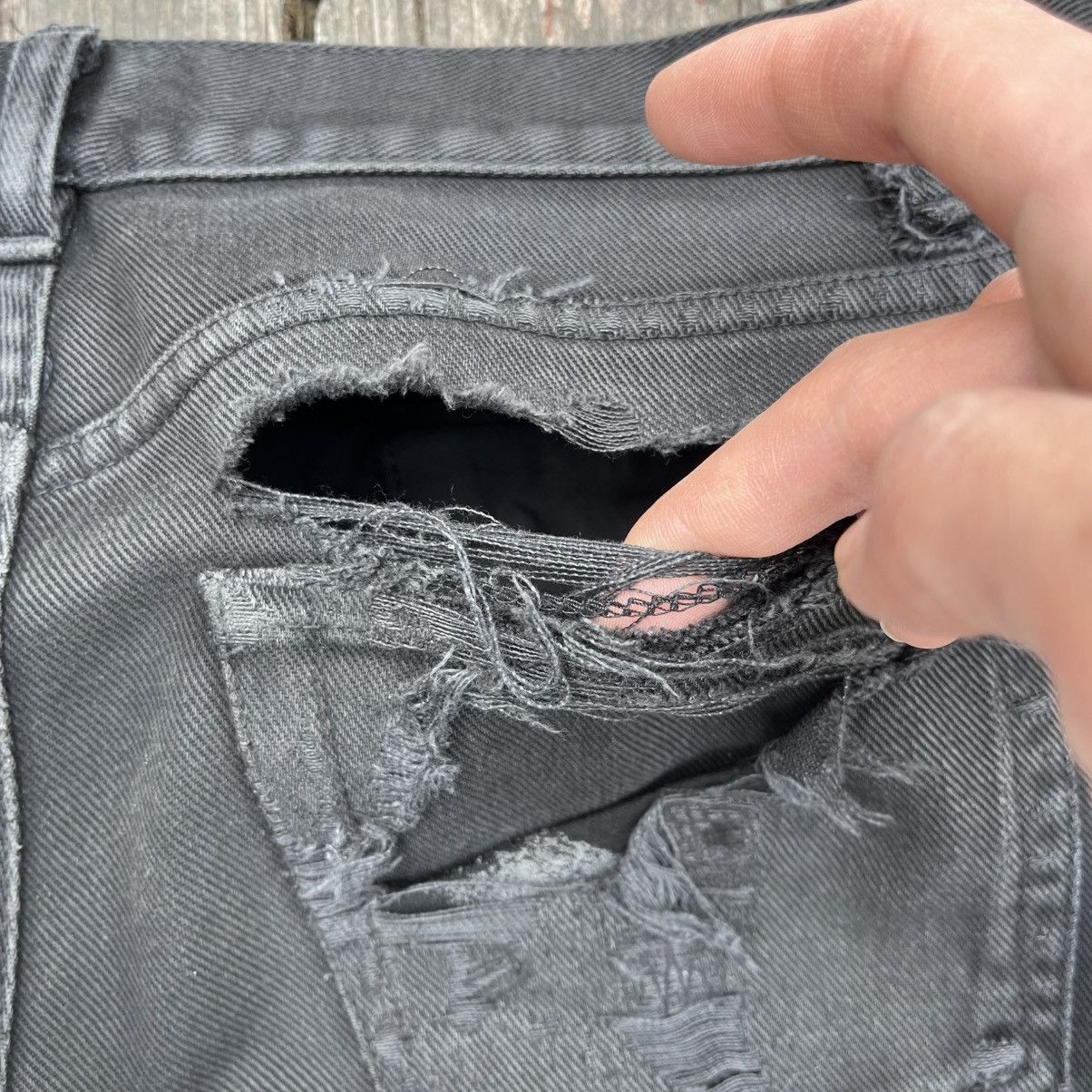 Helmut Lang Helmut Lang 2003 Black Bondage Denim Jeans Size US 28 / EU 44 - 10 Thumbnail