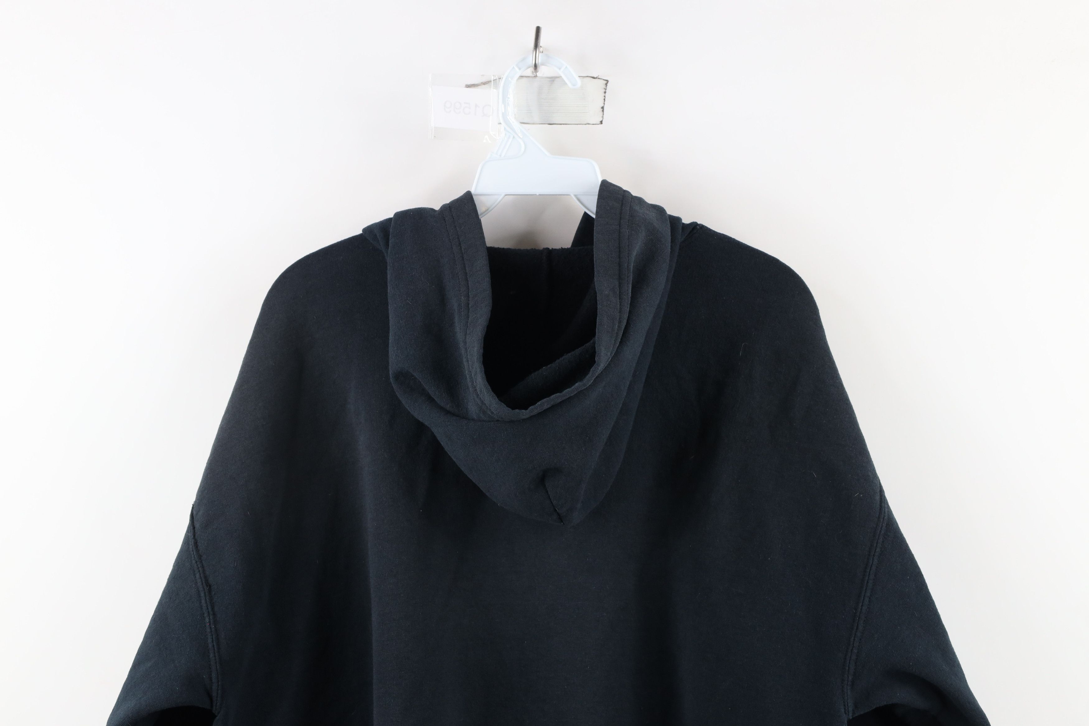 Vintage Vintage 90s Streetwear Full Zip Hoodie Sweatshirt Black Size US L / EU 52-54 / 3 - 12 Thumbnail