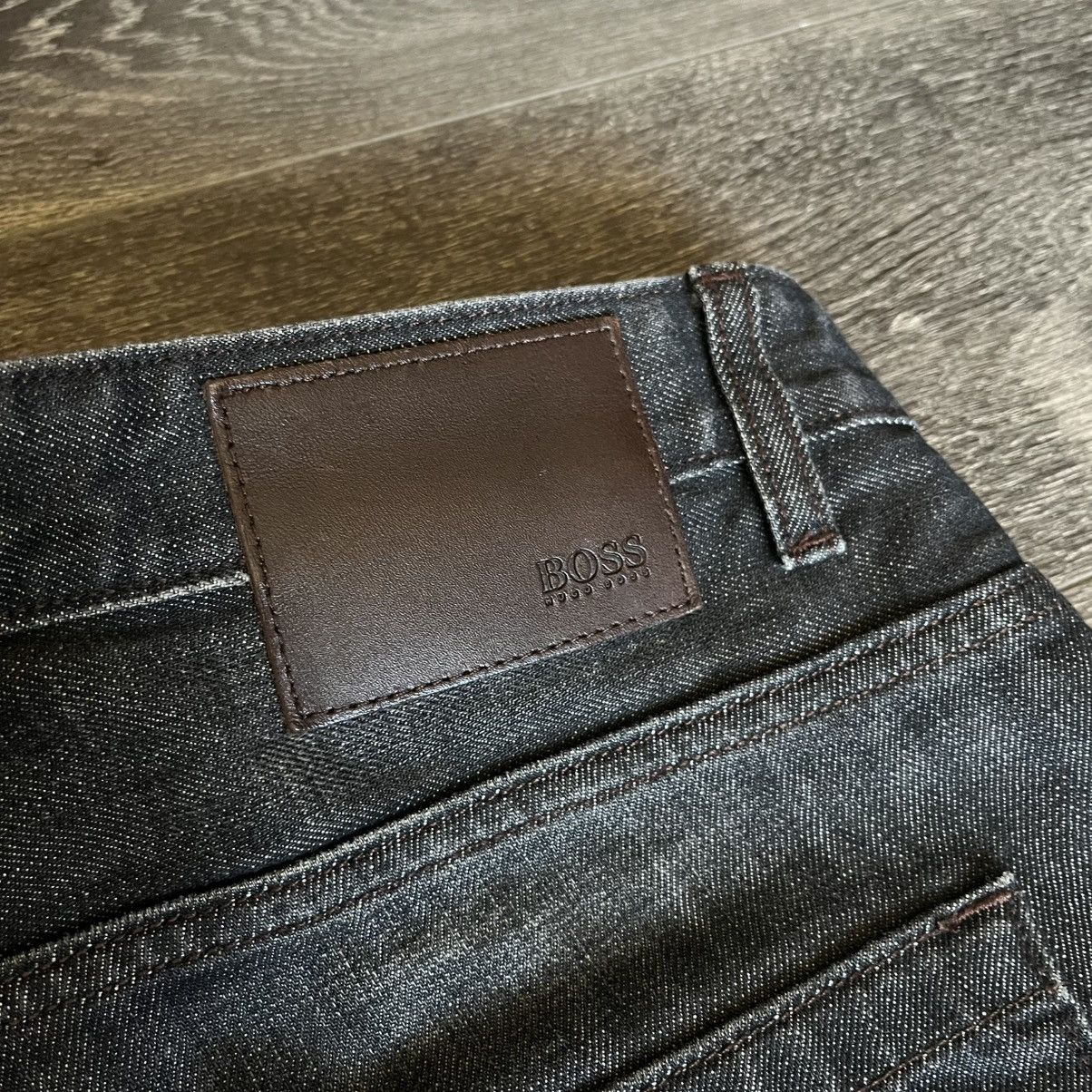 Hugo Boss × Vintage Hugo Boss Delaware Slim Fit Washed Black Denim Jeans 34x32 Size US 34 / EU 50 - 4 Thumbnail