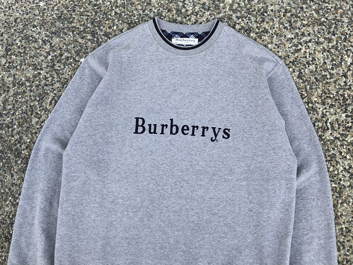 Burberry Burberrys Embroidery Logo Grey Sweatshirts Size US M / EU 48-50 / 2 - 4 Thumbnail