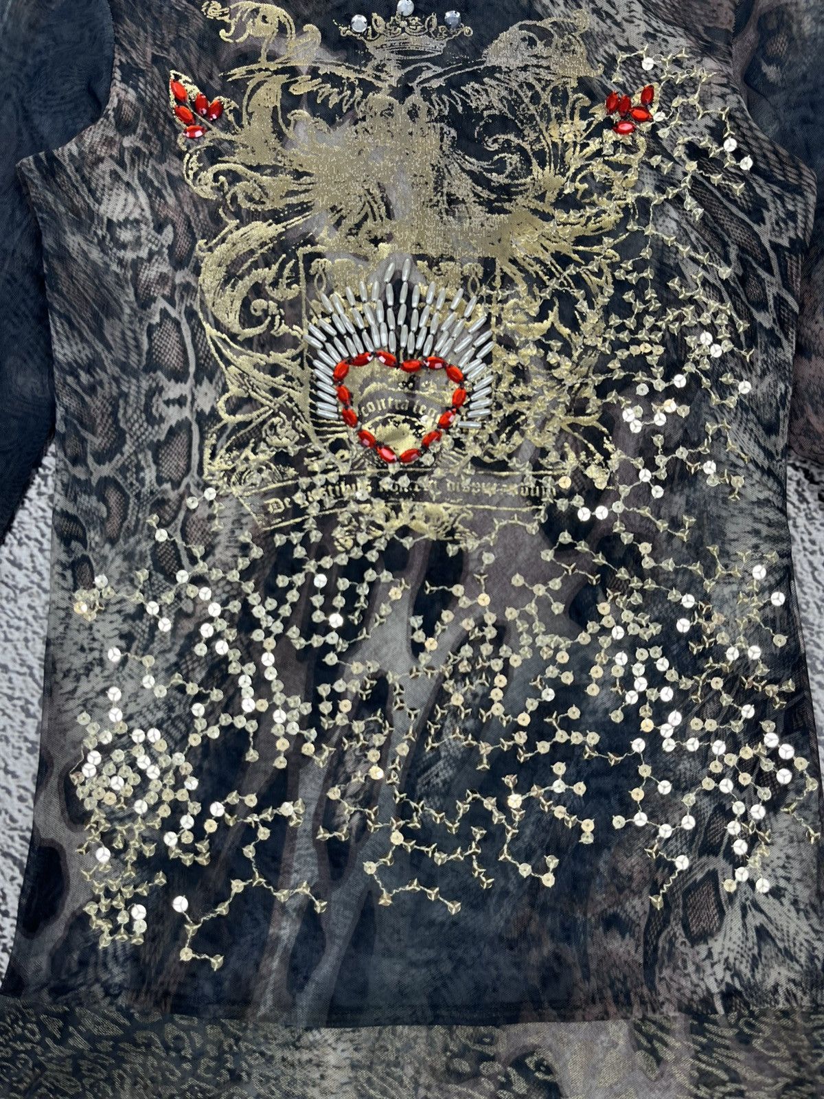Japanese Brand Vintage Leopard Animal Pattern Turtleneck Longsleeve top Size M / US 6-8 / IT 42-44 - 5 Thumbnail