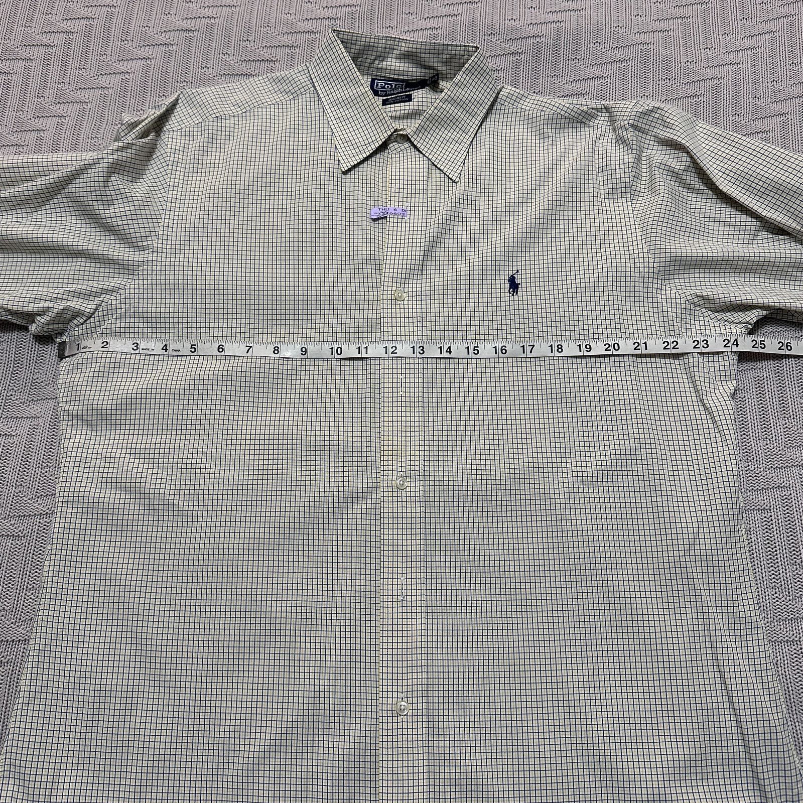 Polo Ralph Lauren Polo Ralph Lauren yellow blue plaid Andrew button down Size US L / EU 52-54 / 3 - 6 Thumbnail