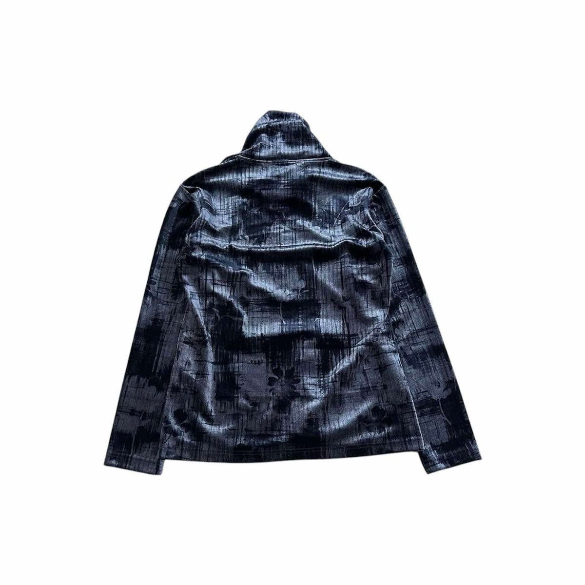 If Six Was Nine × Japanese Brand × Nicole Club 🔥Sick Y2K Hideaways Nicole Roll Neck Velvet Sweatshirt Size US L / EU 52-54 / 3 - 4 Thumbnail