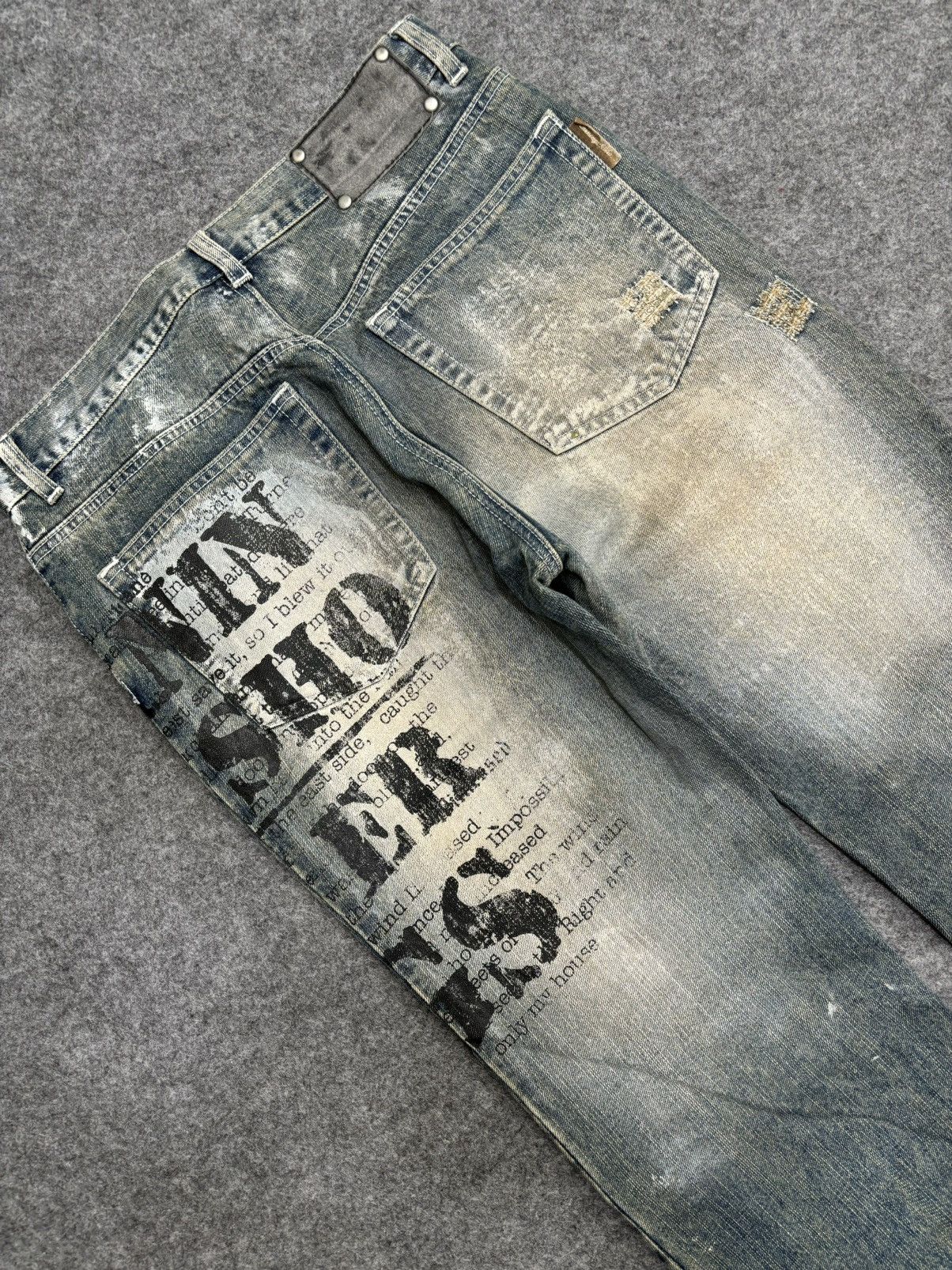 Japanese Brand 🔥FLARE🔥BERNINGS SHO Japan Punk Designer Junya Denim F546 Size US 30 / EU 46 - 18 Thumbnail