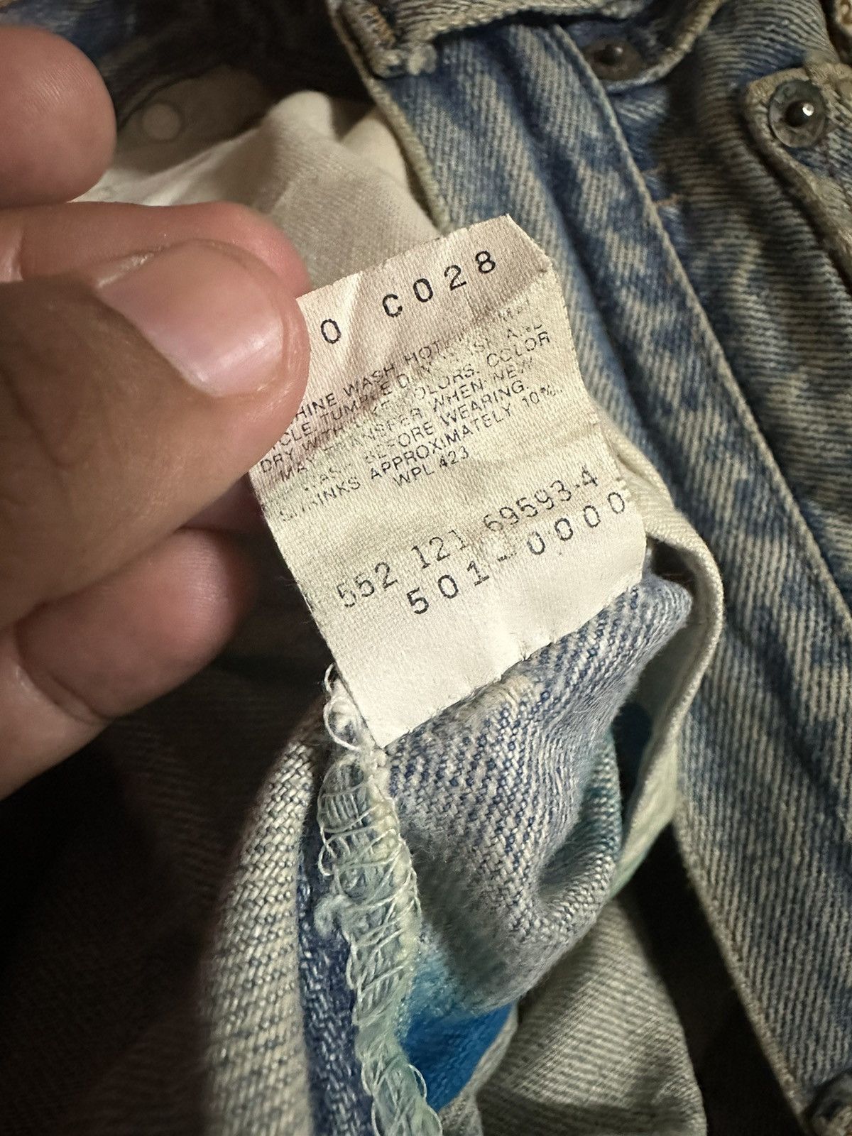 Levi's × Vintage Vtg Levis 501xx distress denim Size US 33 - 15 Thumbnail
