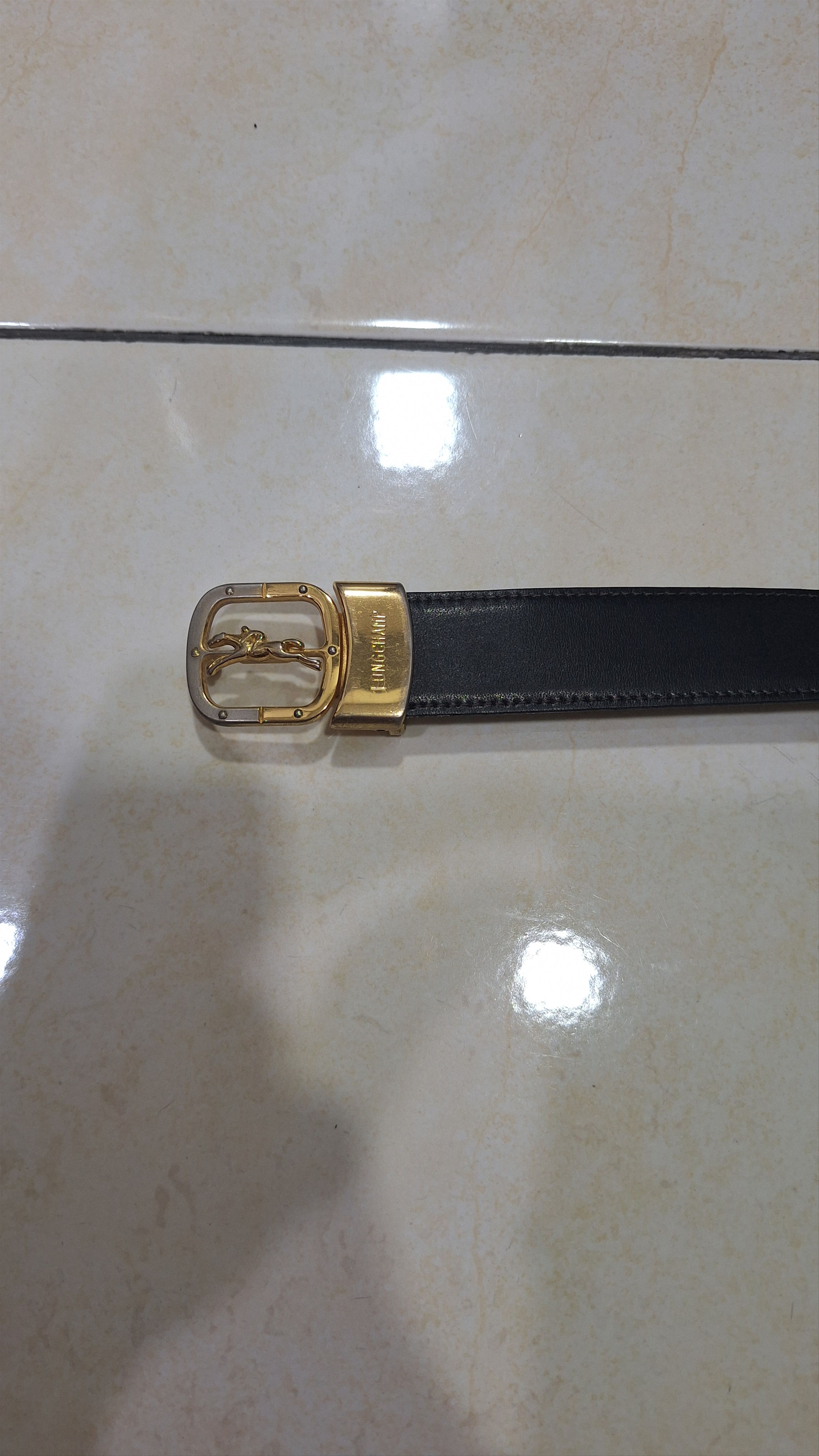 Longchamp Longchamp Gold Buckle Size 36 - 2 Thumbnail