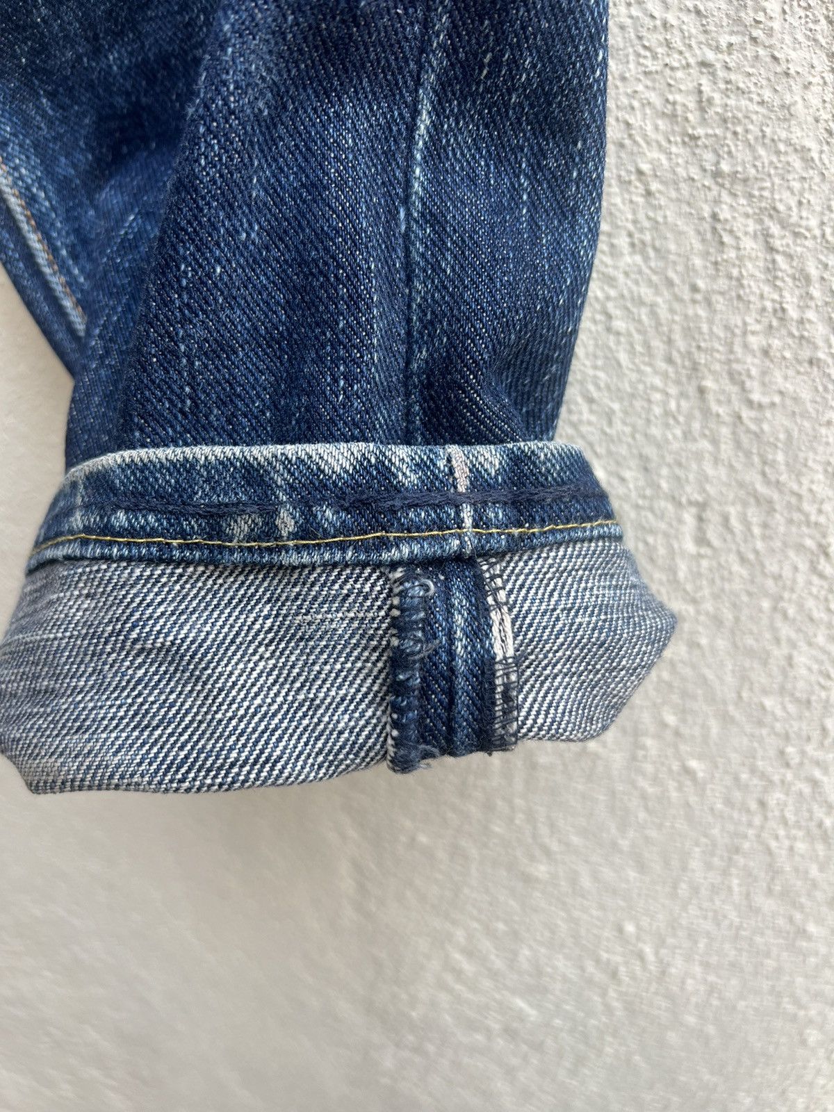 Freewheelers Trashed West Ride Japan Thick Denim Bootcut Jeans Size US 28 / EU 44 - 13 Thumbnail