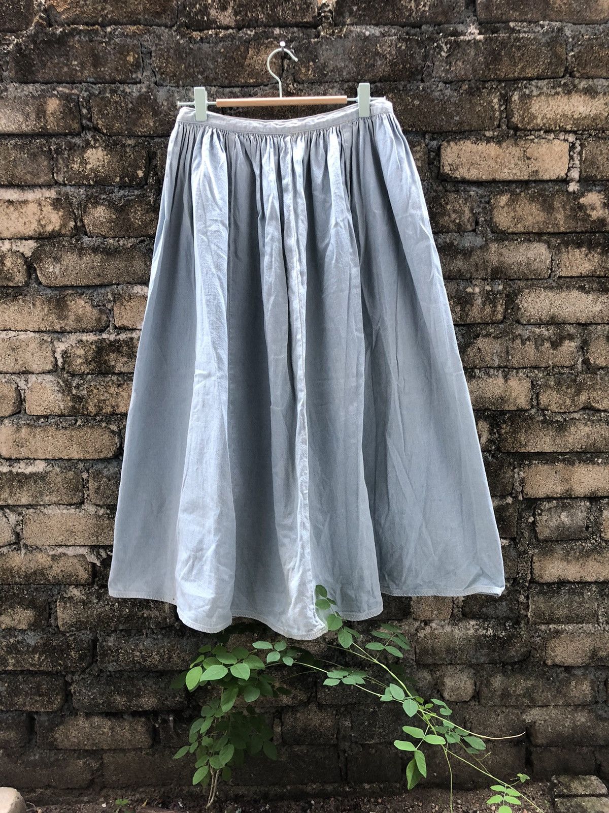 Japanese Brand 💥RARE💥Vintage KAPITAL Wash Denim Maxi Skirts Size 26" / US 2 / IT 38 - 7 Thumbnail