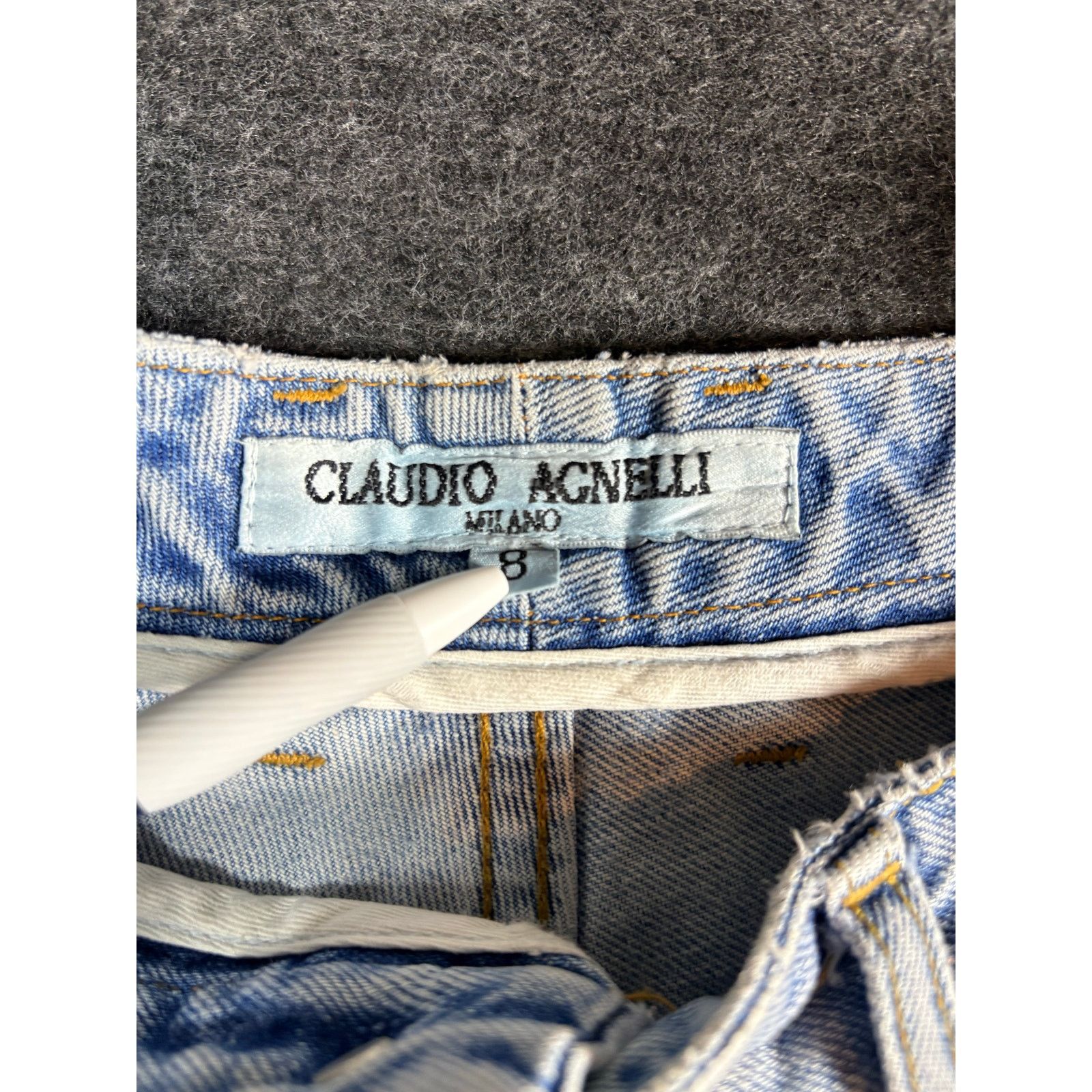 Other Claudio Agnelli Milano Womens Vintage Straight Leg Denim Size 30" / US 8 / IT 44 - 5 Thumbnail