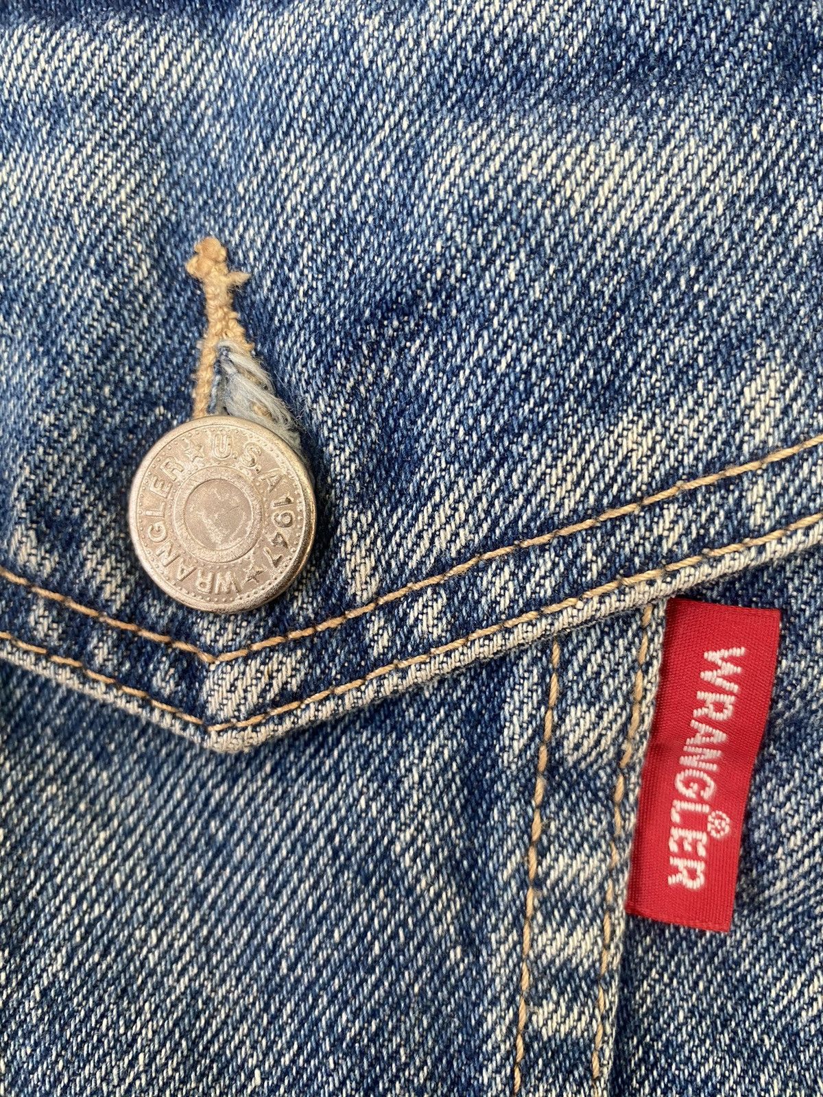 Wrangler Vtg Wrangler Spirit Of America Sun Faded Colour Denim Jacket Size US M / EU 48-50 / 2 - 6 Thumbnail
