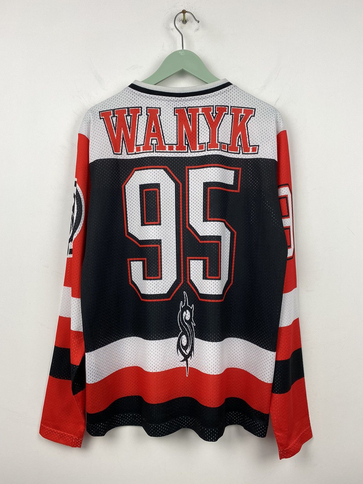 Band Tees Slipknot 95 Wanyk Jersey Shirt Y2K Rammstein Metallica Size US L / EU 52-54 / 3 - 6 Thumbnail
