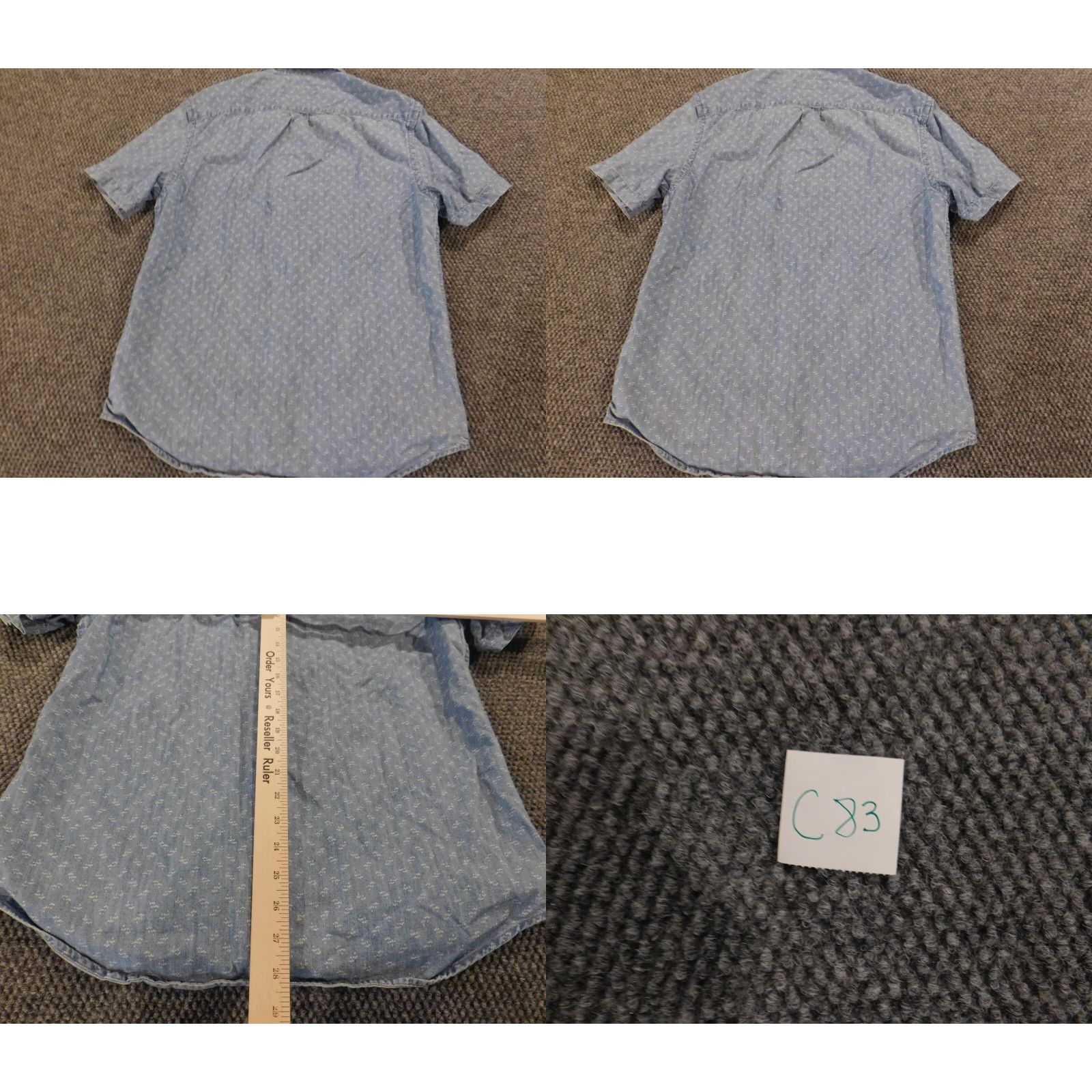 Old Navy Old Navy Shirt Mens Small Blue Button-Down Slim Knit Cotton Pocketed Short Sleeve Size US S / EU 44-46 / 1 - 8 Thumbnail