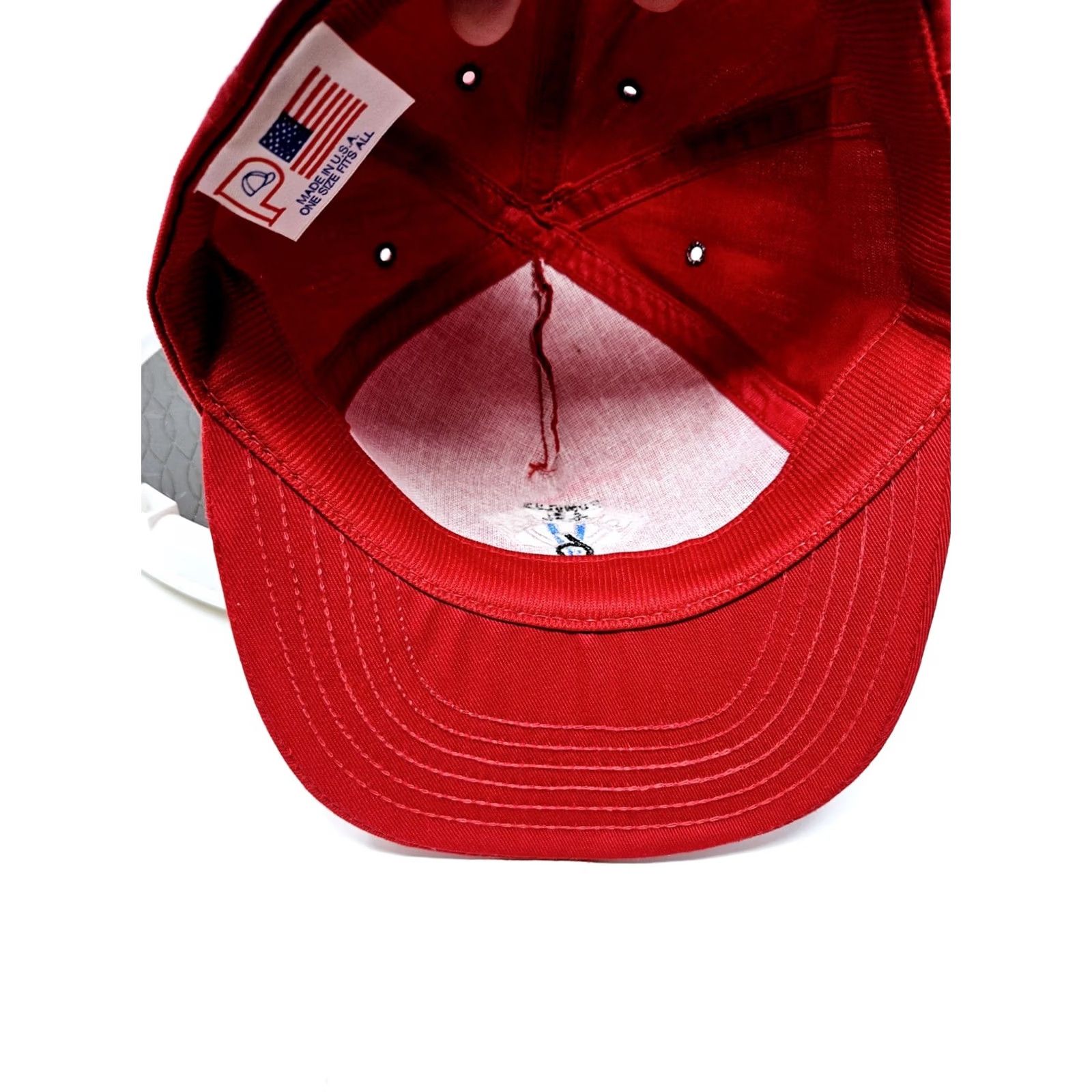 Vintage VINTAGE Romulus 4.3 L Engine Red Made In USA Snapback Hat Men One Size Red USA 80s 90s Cars Snapback Mens Size ONE SIZE - 6 Thumbnail