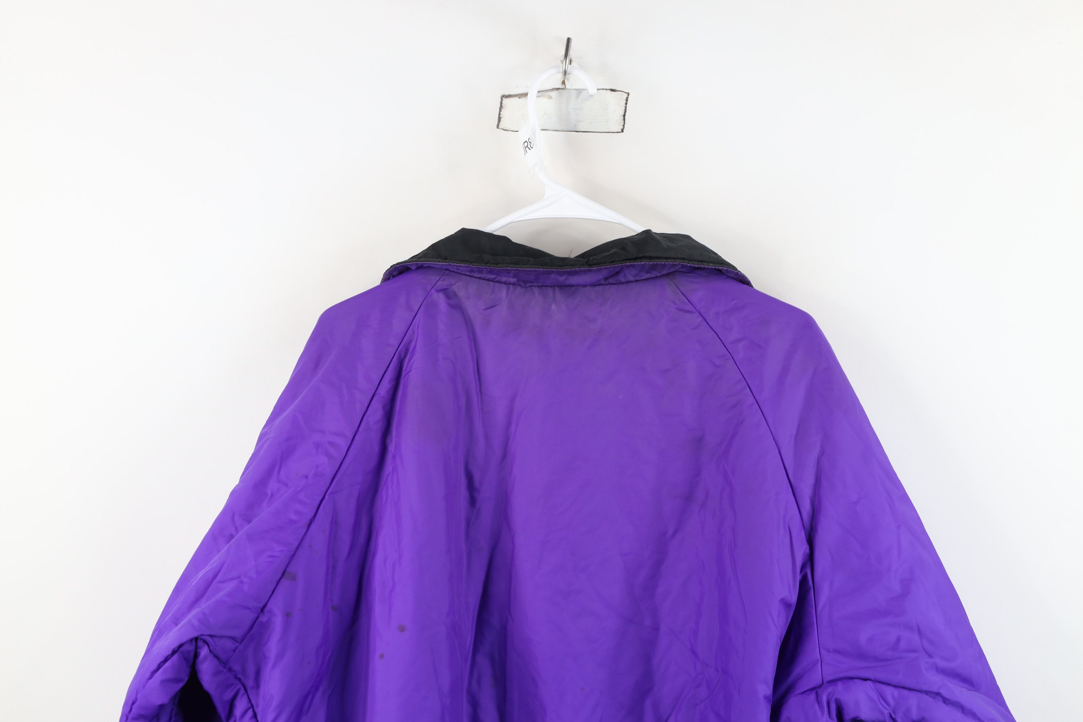 Columbia Vintage 90s Columbia Reversible Bomber Jacket Black Purple Size US L / EU 52-54 / 3 - 17 Thumbnail