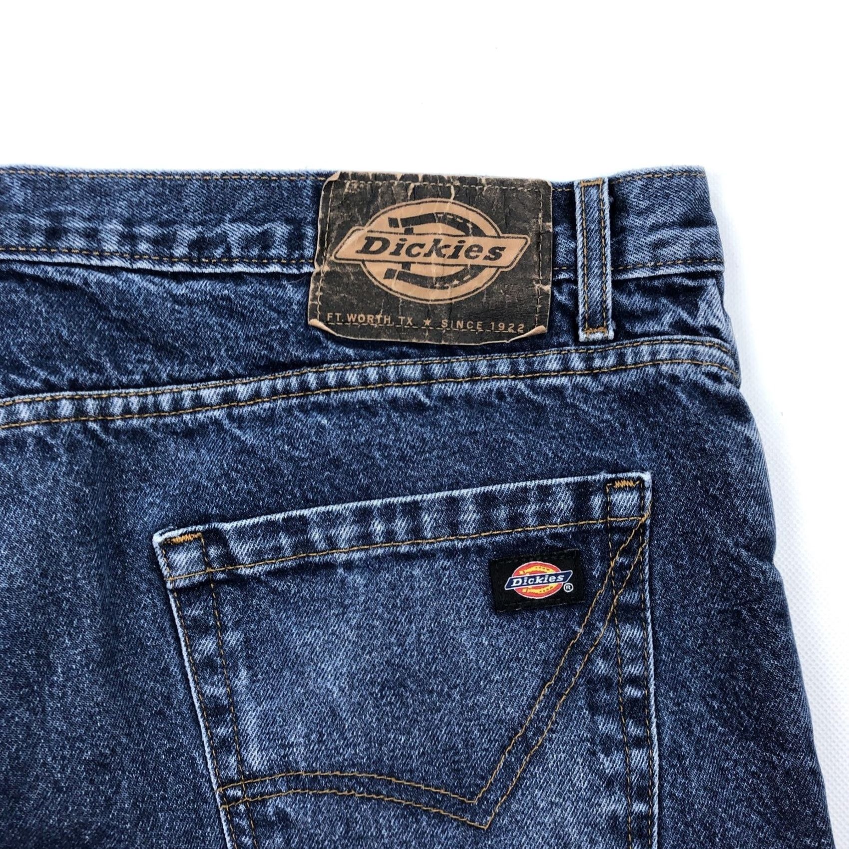 Dickies Dickies Jeans 38x32 Relaxed Fit Flannel Lined Dark Wash Blue Denim Shirt? Size US 38 / EU 54 - 6 Thumbnail