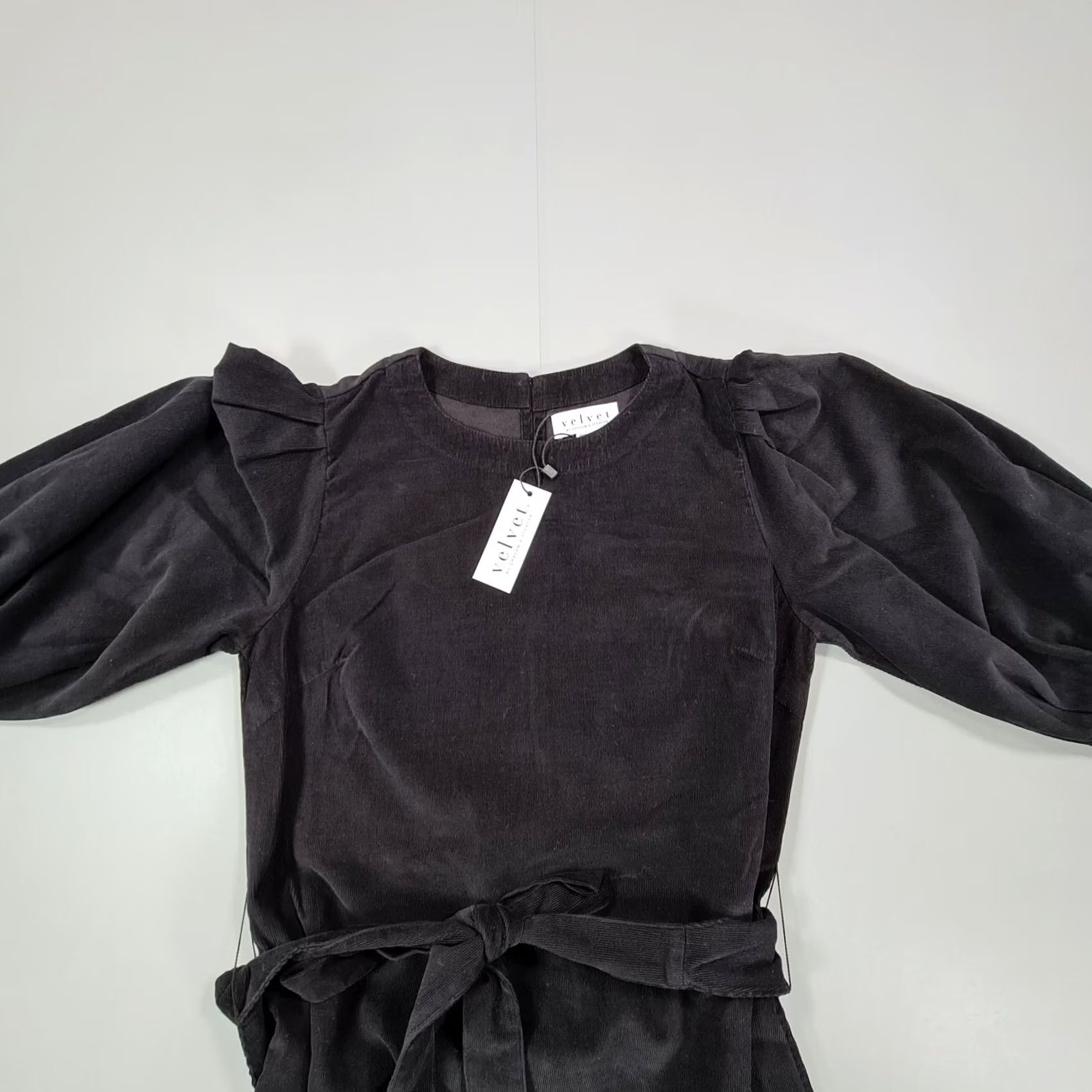 Velvet Velvet by Graham & Spencer Dress Womens Corduroy Belted Mini Black XS Velvet by Graham & Spencer Dress Corduroy Belted Mini Black XS Women’s Dress Size XS / US 0-2 / IT 36-38 - 2 Thumbnail