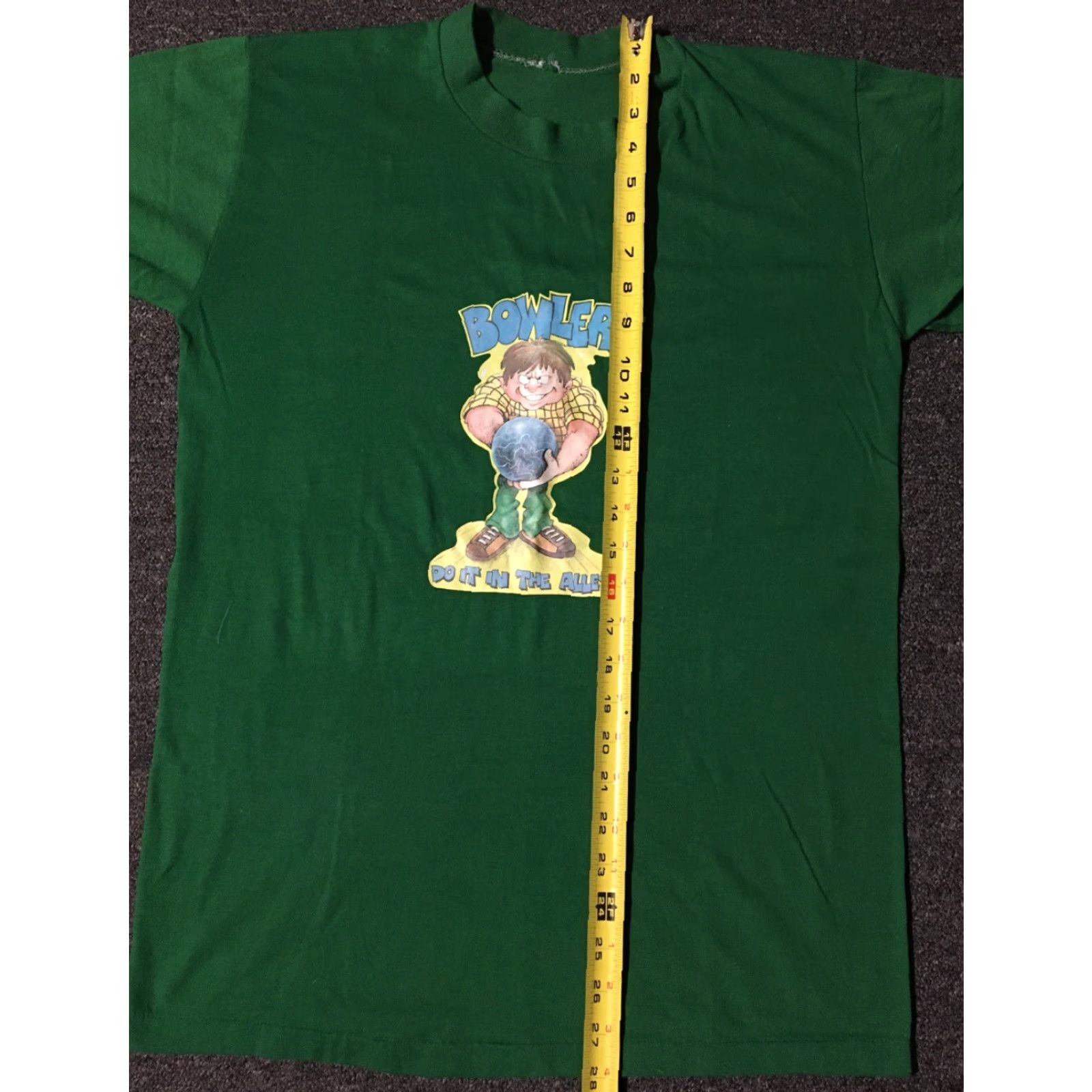 Vintage VINTAGE Pool Hall Shirt M Green 70s Bowlers Do It In The Alley Single Stitch Bar Humor Rockabilly 90s Mens US Made Size US M / EU 48-50 / 2 - 8 Thumbnail