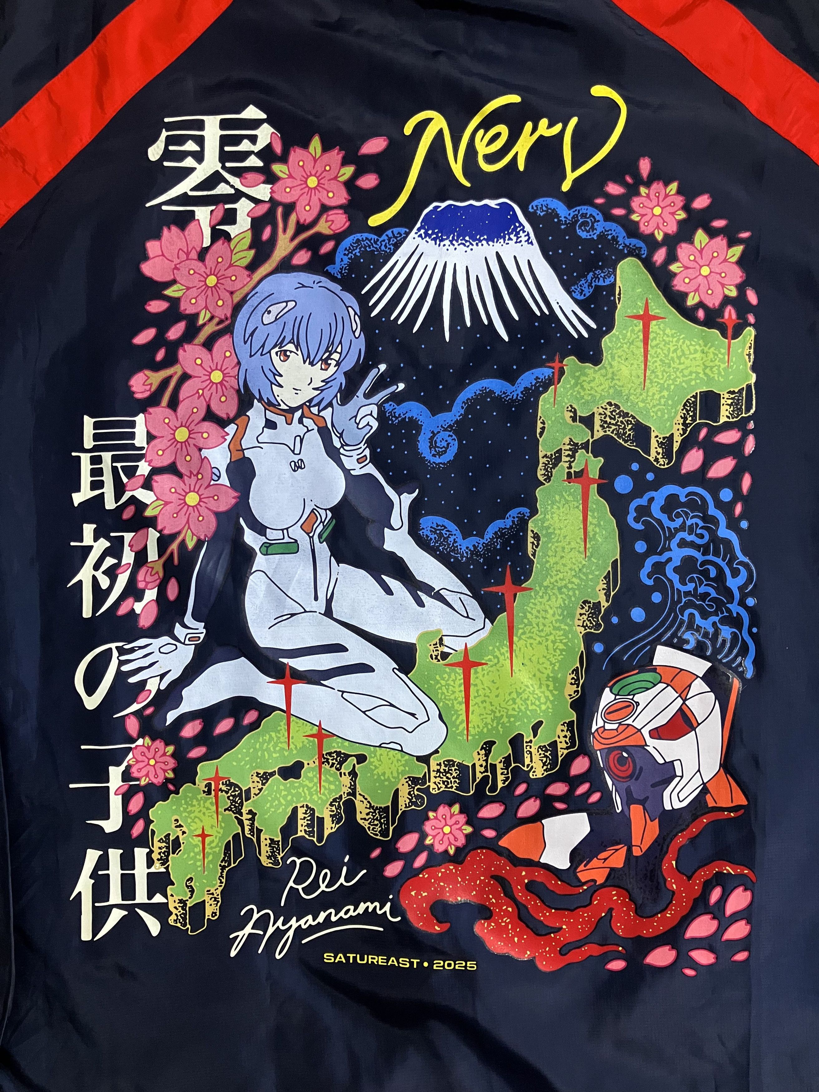 Anime 00s Vintage Soccer Jersey x Custom Evangelion Rei Ayanami Size US XXL / EU 58 / 5 - 6 Thumbnail