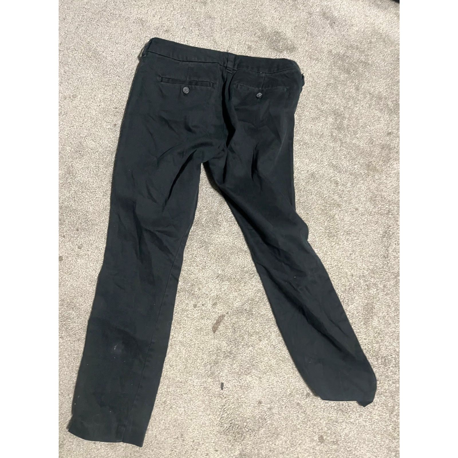 Gap Gap Pants Women Skinny Ankle Black Stretch 2A 2 Regular Denim Cotton Blend Zip Flat Front Inseam 25 in Women Mens? Size 26" / US 2 / IT 38 - 3 Thumbnail
