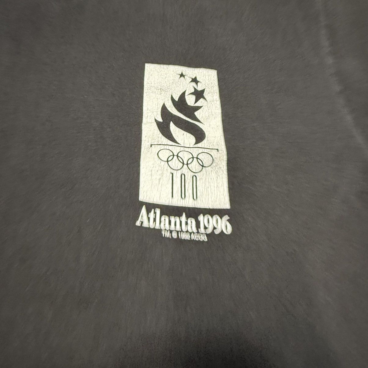 USA Olympics Vintage Atlanta Olympics Black 1996 Tshirt Size US L / EU 52-54 / 3 - 8 Thumbnail