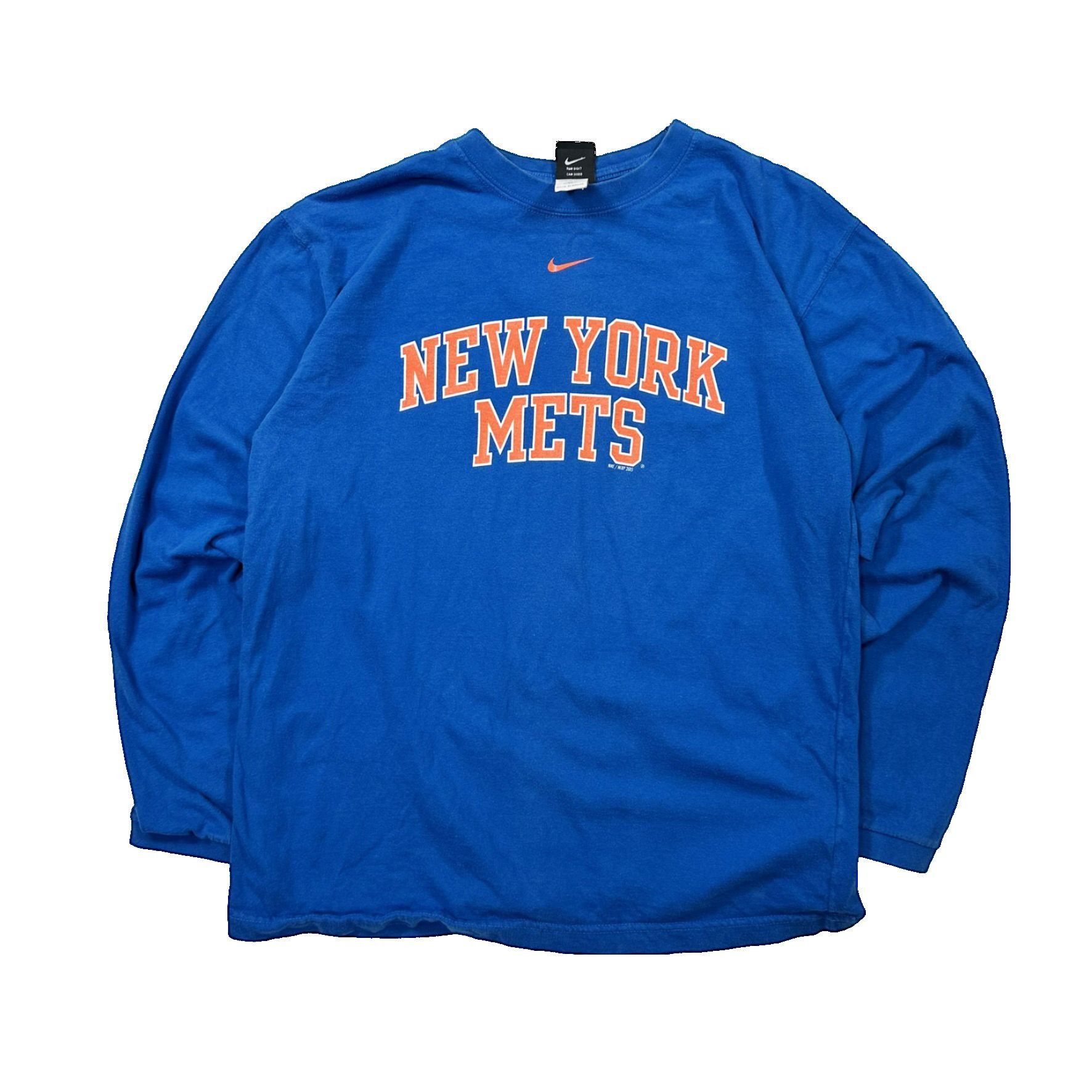 Vintage Vintage 00s New York Mets Nike Team Nike Centre Swoosh Size US L / EU 52-54 / 3 - 1 Thumbnail