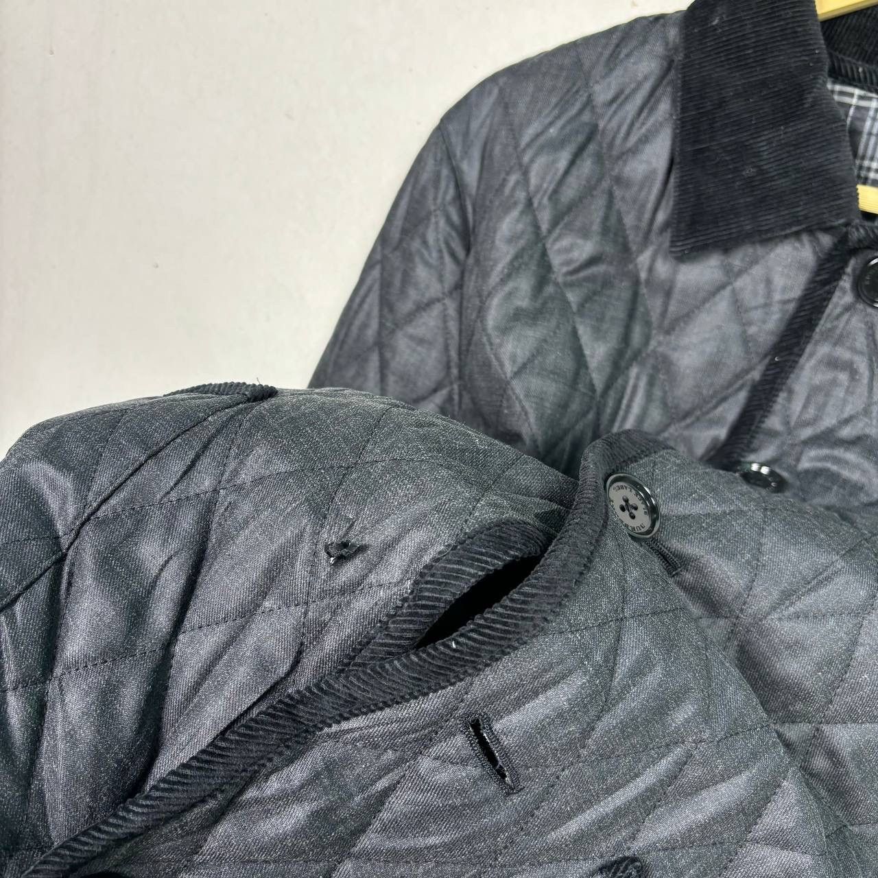 Burberry Burberry Black Label Quilted Jacket Nova Check L Corduroy Size US L / EU 52-54 / 3 - 9 Thumbnail