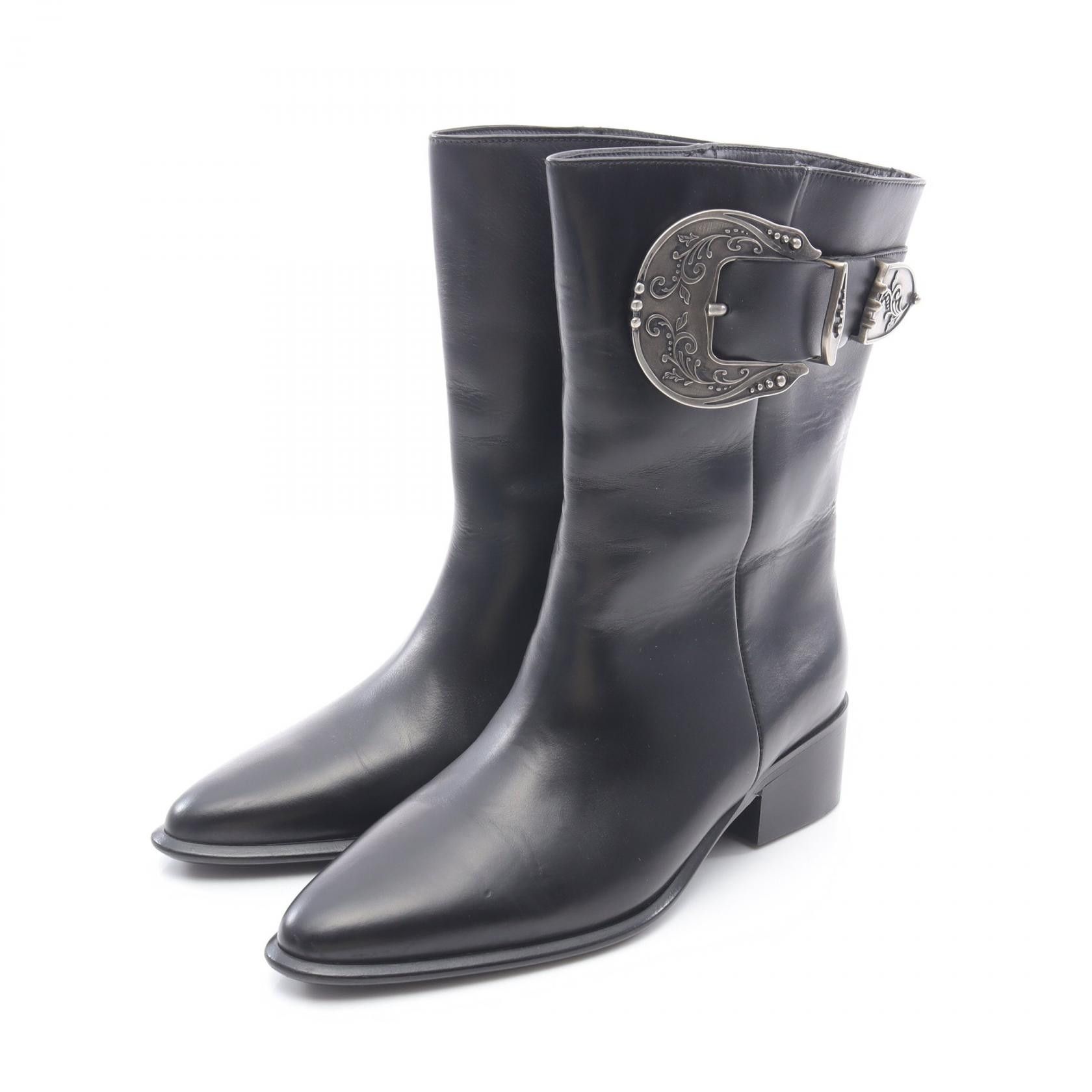 Loewe Loewe Loewe Anagram Leather Boots Leather Shoes DUTY FREE for USA Size ONE SIZE - 1 Thumbnail
