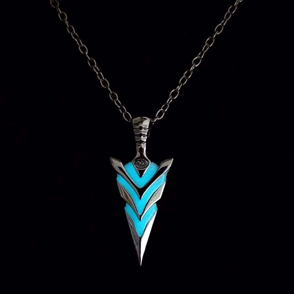 Other Glow-in-the-Dark Arrowhead Pendant Necklace Tribal Necklace Size ONE SIZE - 2 Thumbnail