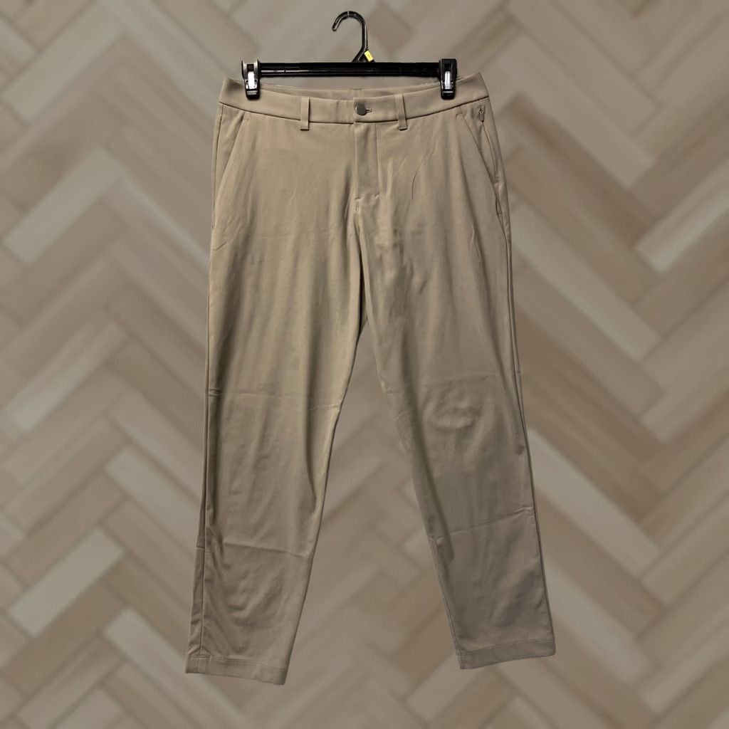 Lululemon Lululemon Pants Men 32 Tan Commission Stretch Chino Flat Front Beige Slim Straight Casual Size US 32 / EU 48 - 1 Thumbnail