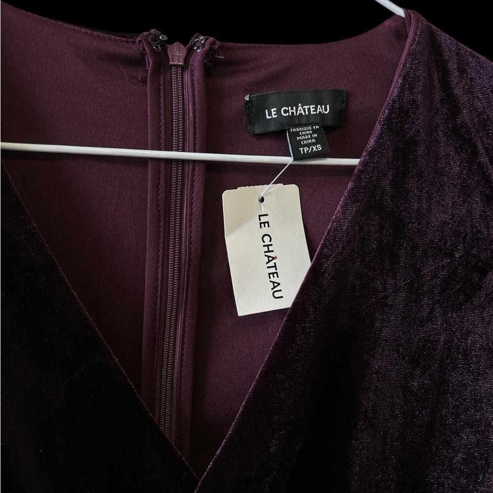 Le Chateau Le Chateau Velvet Wrap Dress Size XS / US 0-2 / IT 36-38 - 3 Thumbnail