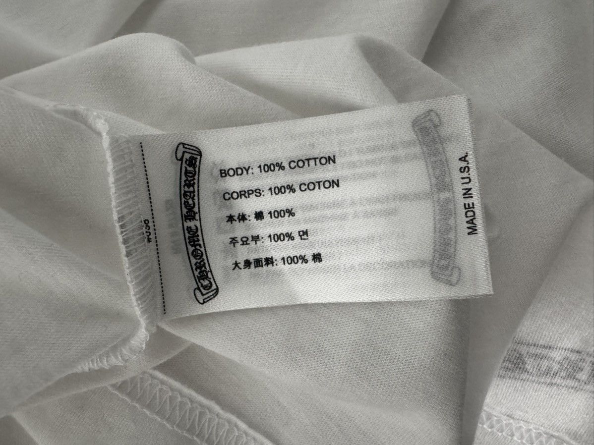 Chrome Hearts Chrome Hearts Scroll Logo Pocket T-shirt White Size US L / EU 52-54 / 3 - 12 Thumbnail