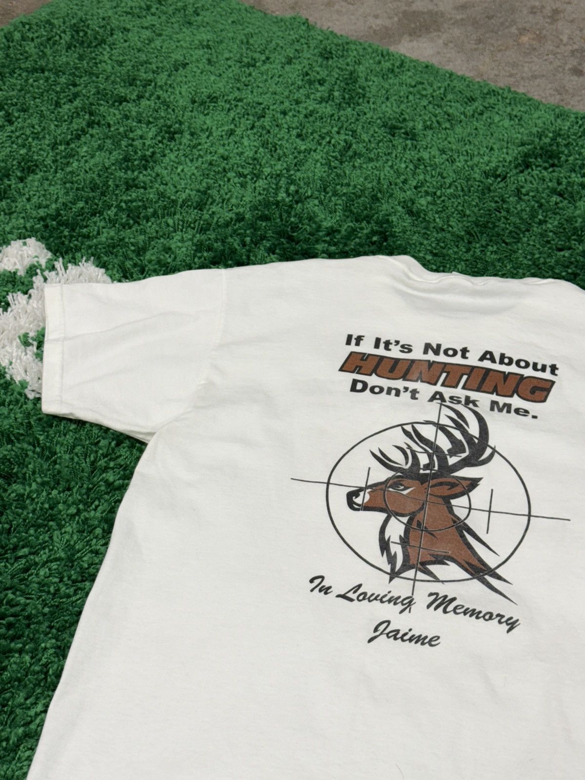Vintage Vintage White Deer Hunting RIP R.I.P Hunt Crosshair Tee Size US L / EU 52-54 / 3 - 2 Thumbnail