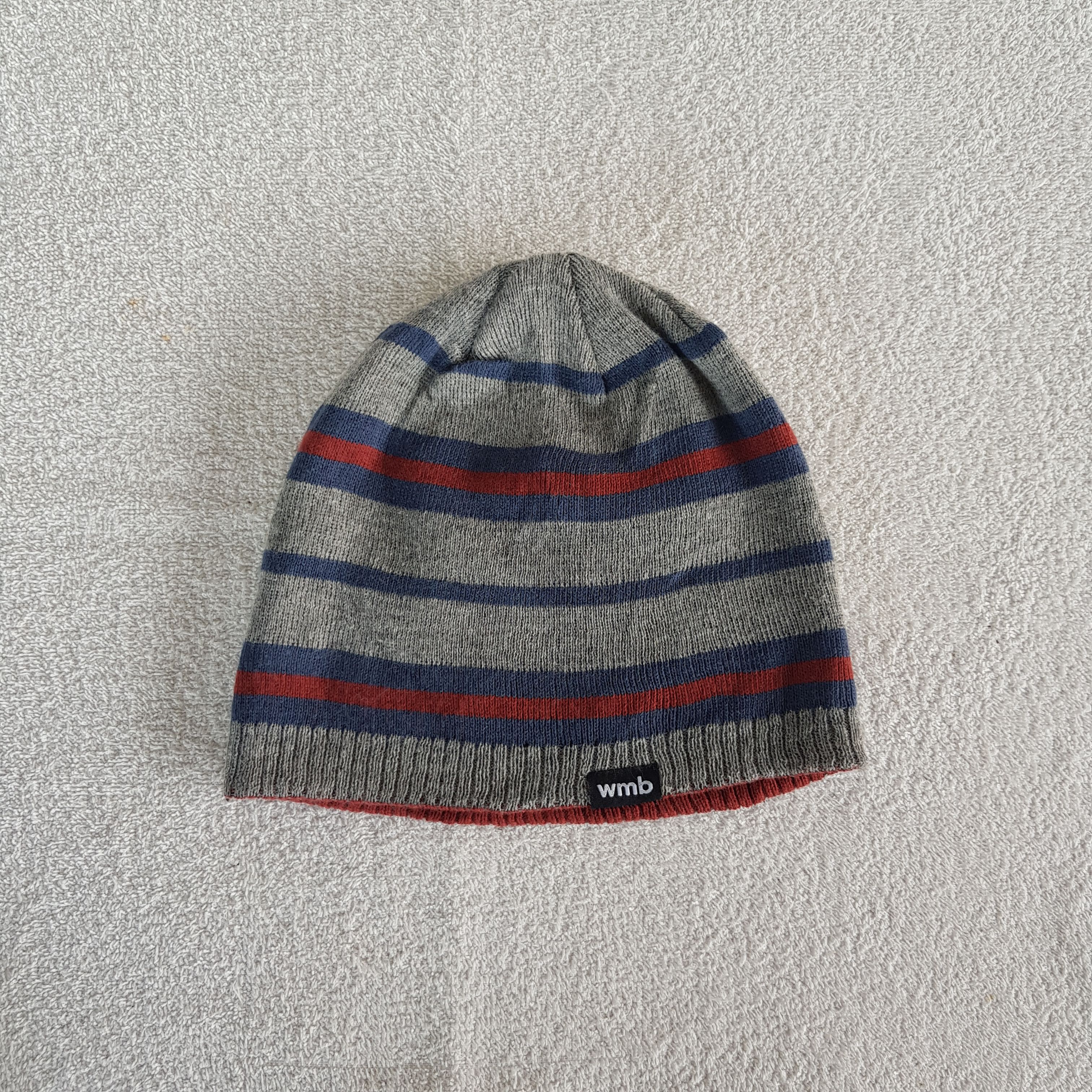 Japanese Brand Vintage WMB Striped Beanie Snow Caps Hats Size ONE SIZE - 5 Thumbnail
